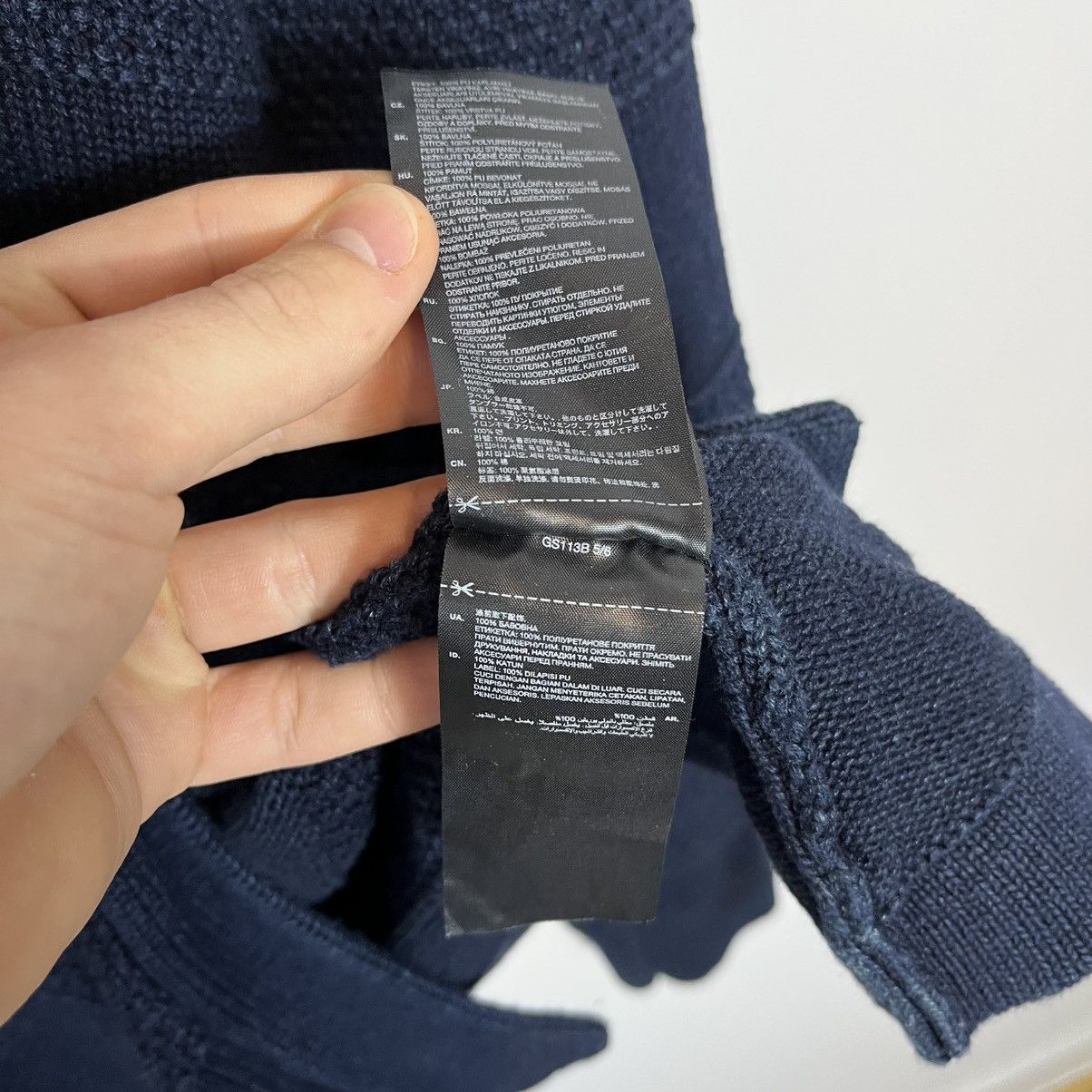 G-Star G-Star Raw Blue Renej Shawl Knitted Cardigan Sweater Y2K Size US XXL / EU 58 / 5 - 11 Thumbnail