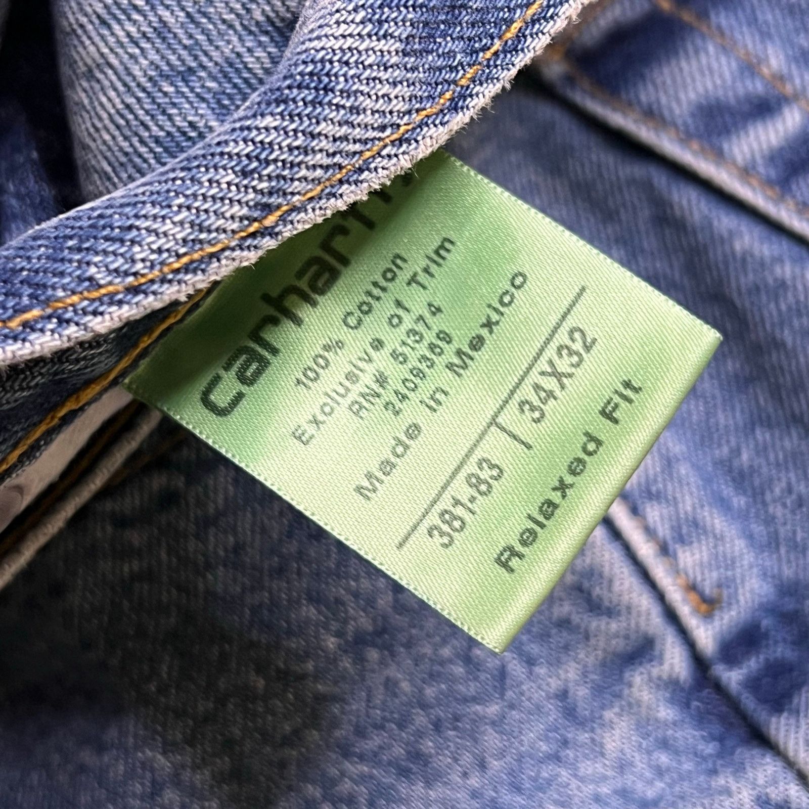 Carhartt Vintage Carhartt Jeans Mens 34x32 Blue Denim Utility Work Size US 34 / EU 50 - 3 Thumbnail