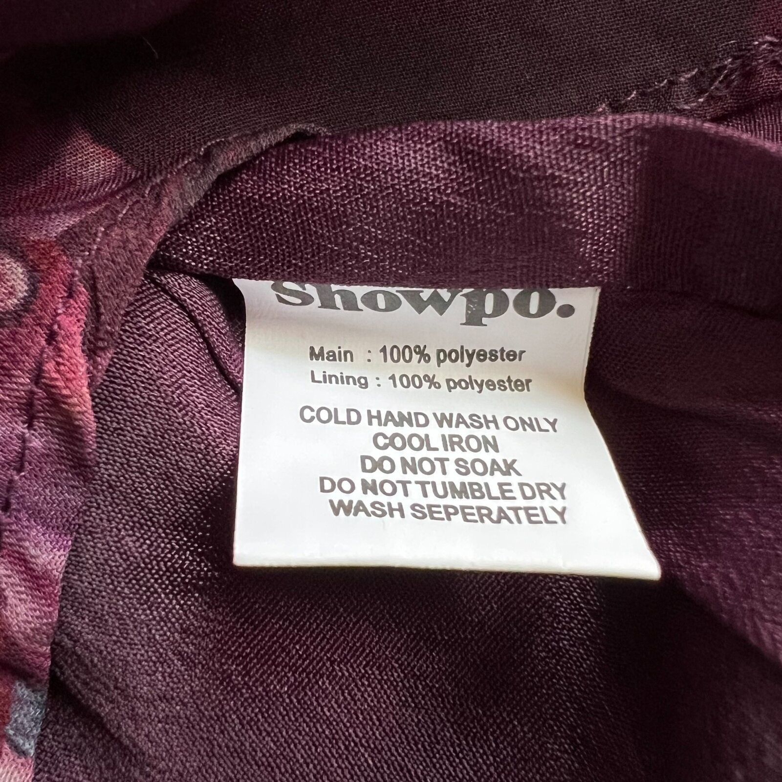Other Showpo Burgandy Playsuit Longsleeve Romper, US8 Size 30" / US 8 / IT 44 - 6 Thumbnail