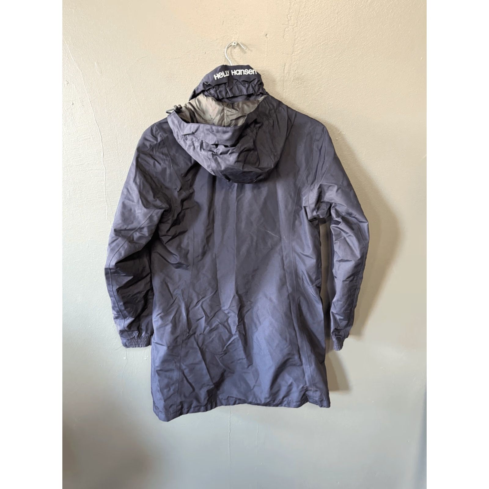 Helly Hansen Womens Jacket Parka Hooded Full Zip Blue Size Medium