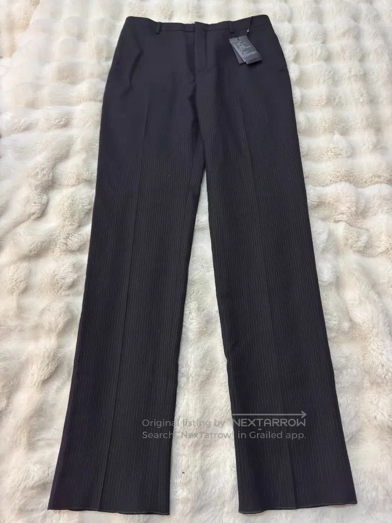 Saint Laurent Paris Saint Laurent Paris Ultra Fine Stripe Wool Trousers Size US 32 / EU 48 - 1 Thumbnail