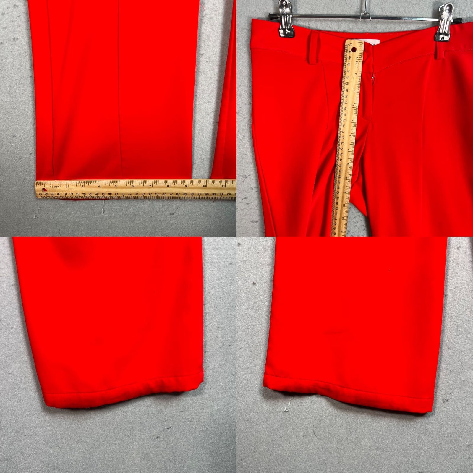 superdown Superdown Womens Size XXS Red Wide-Leg Trousers Pants Size 24" / US 00 / IT 34 - 8 Thumbnail