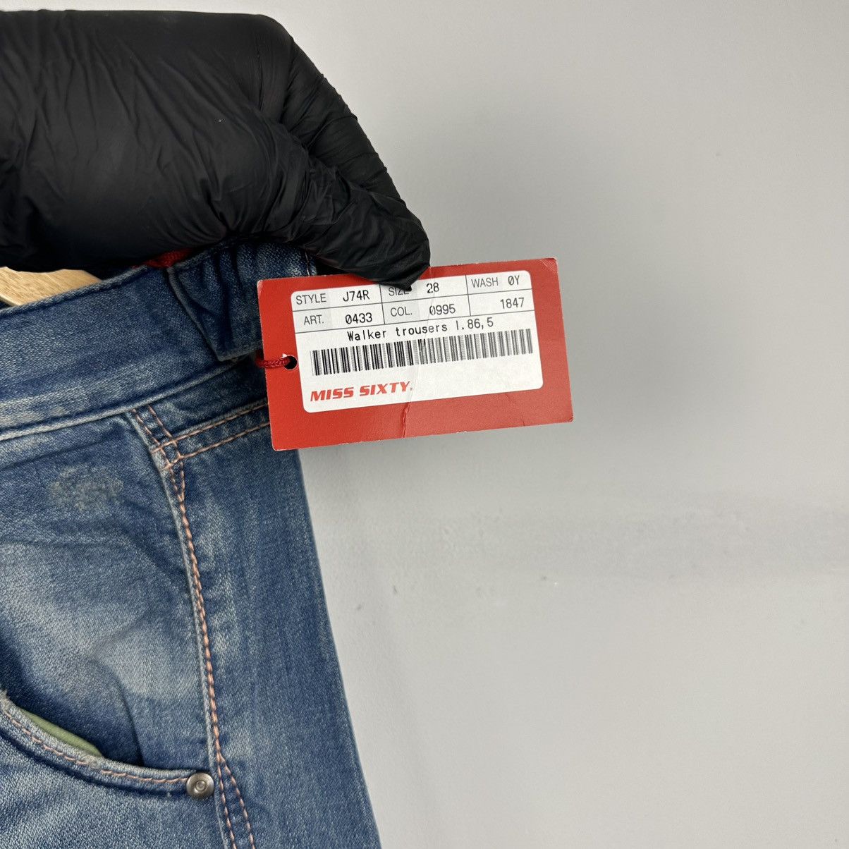Vintage !NWT! Vintage Rare Miss Sixty Buckle Belt Jeans Size US 28 / EU 44 - 10 Thumbnail