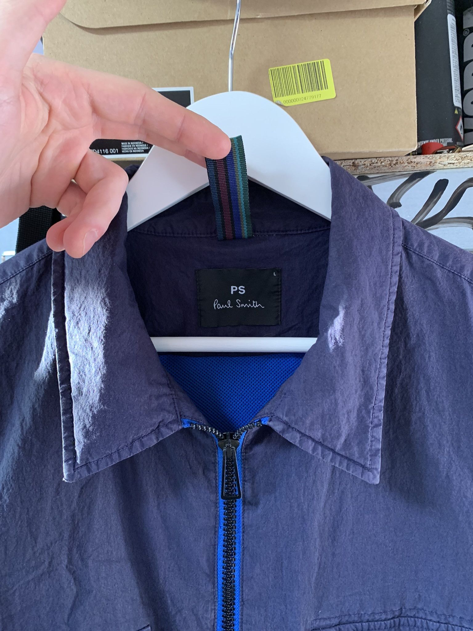 Paul Smith PS By Paul Smith Nylon Windbreaker Jacket Navy Men's Size L Size US L / EU 52-54 / 3 - 5 Thumbnail