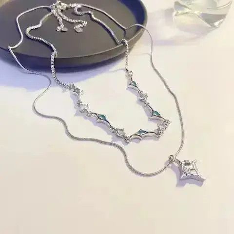 Jewelry Irregular Natural Liquid Lava Necklace Size ONE SIZE - 3 Thumbnail