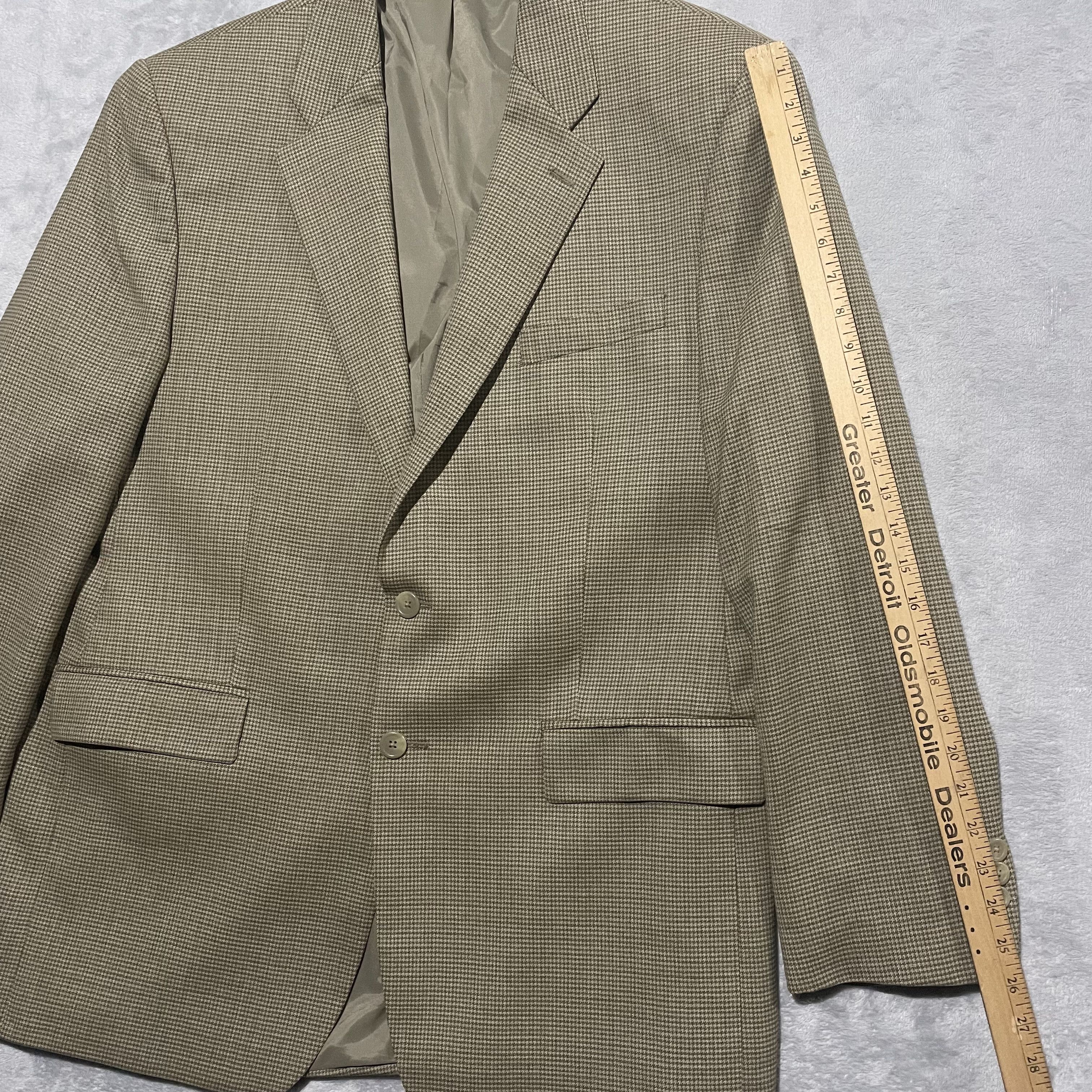 Lauren Ralph Lauren Lauren Ralph Lauren Wool Sport's Coat 44L Houndstooth Size 44L - 5 Thumbnail