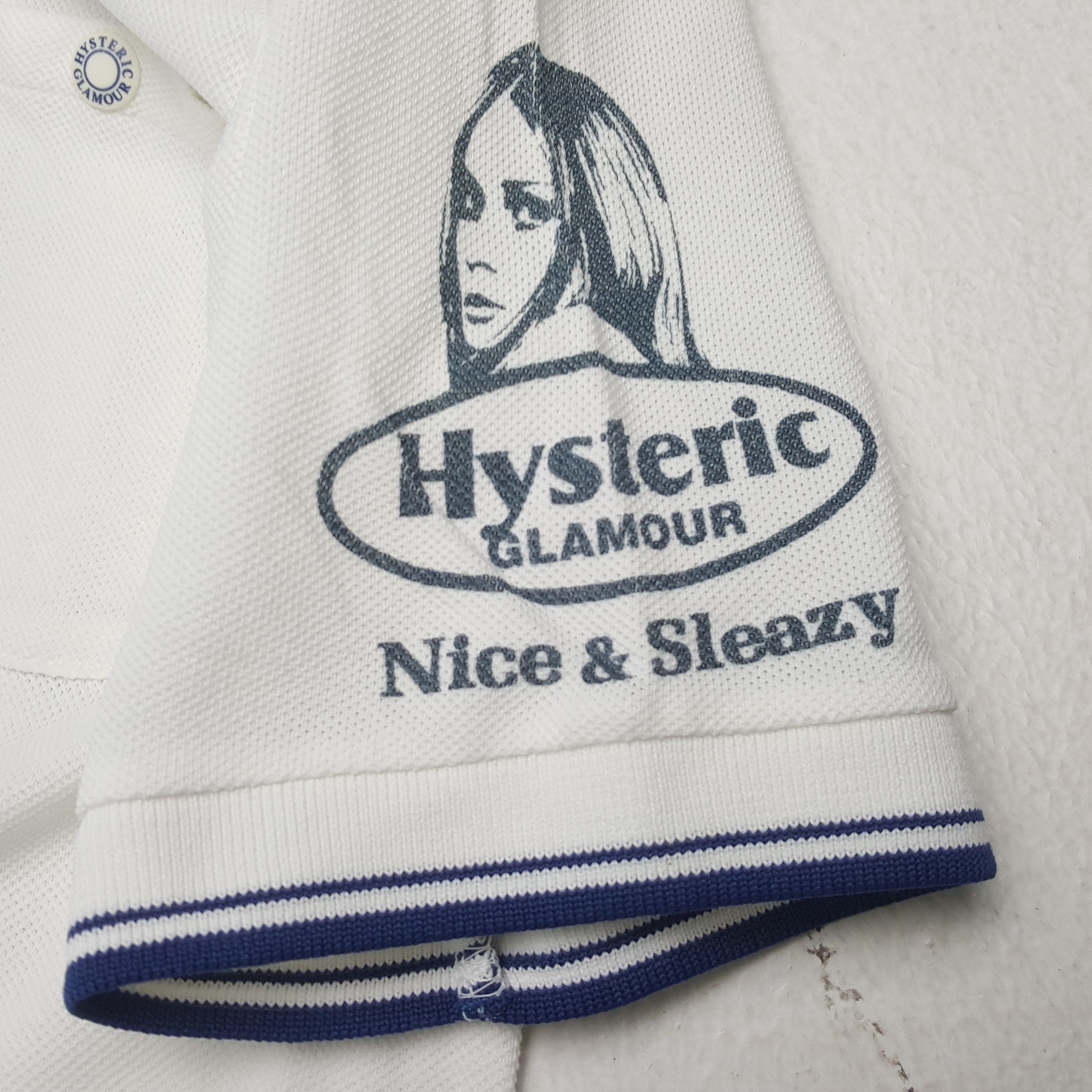 Hysteric Glamour × Japanese Brand × Vintage HYSTERIC GLAMOUR Polos Japanese Brand Backprint Design Size XS / US 0-2 / IT 36-38 - 7 Thumbnail