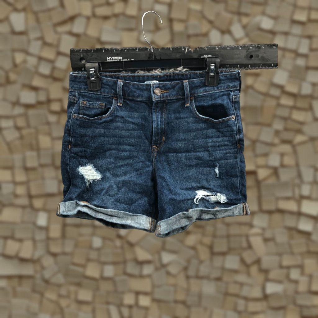Old Navy Old Navy Boyfriend Shorts Womens Size 4 Mid Rise Medium Wash Blue Denim 5-Pocket Casual Size 27" / US 4 / IT 40 - 1 Thumbnail