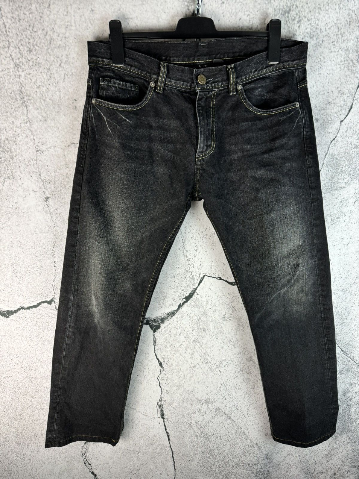Armani ARMANI JEANS Mens Denim Pants Black Jeans Size US 34 / EU 50 - 2 Thumbnail