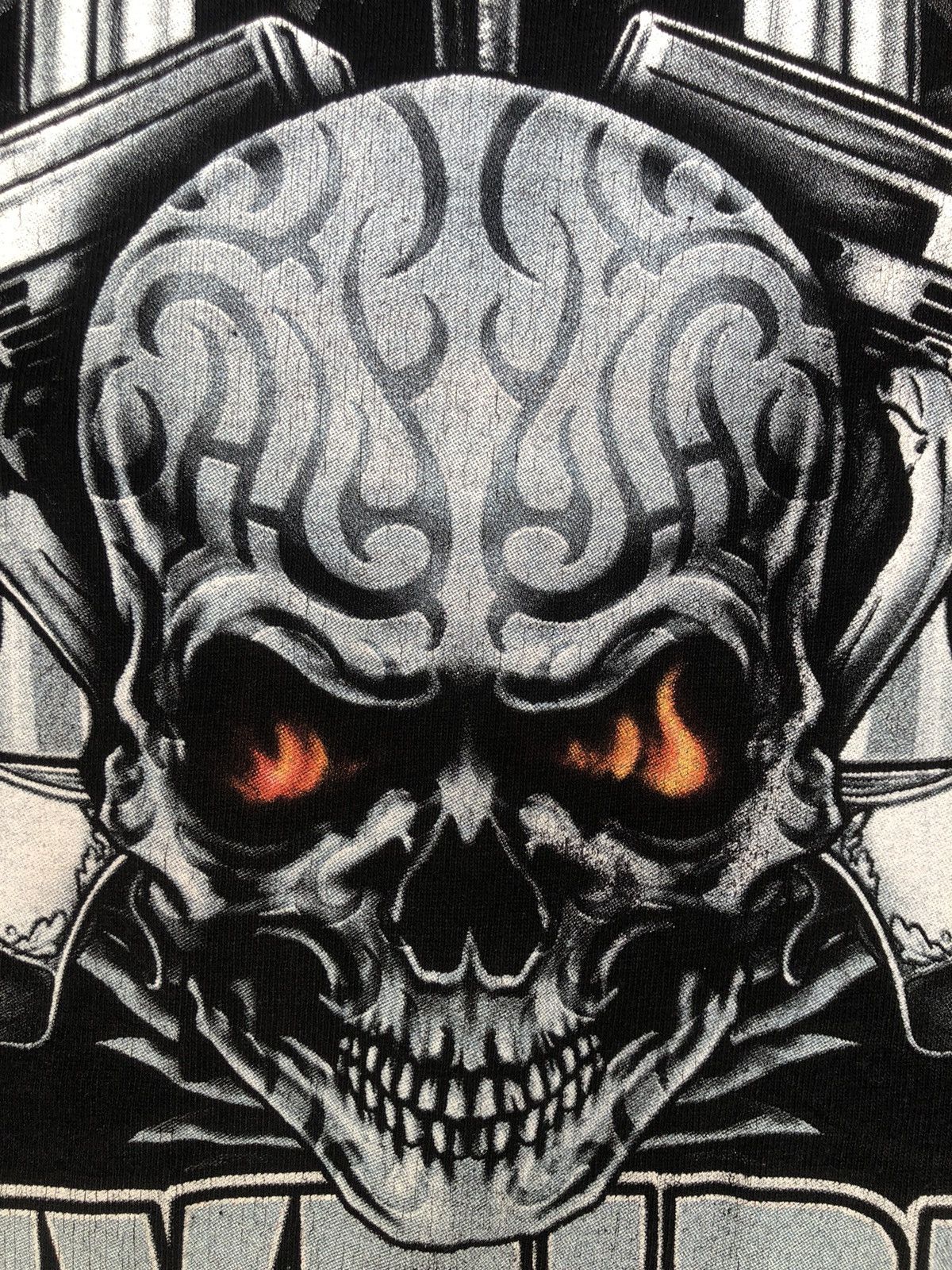 Harley Davidson Vintage EASYRIDERS Skull And Guns Sleeve Print Size US L / EU 52-54 / 3 - 7 Thumbnail