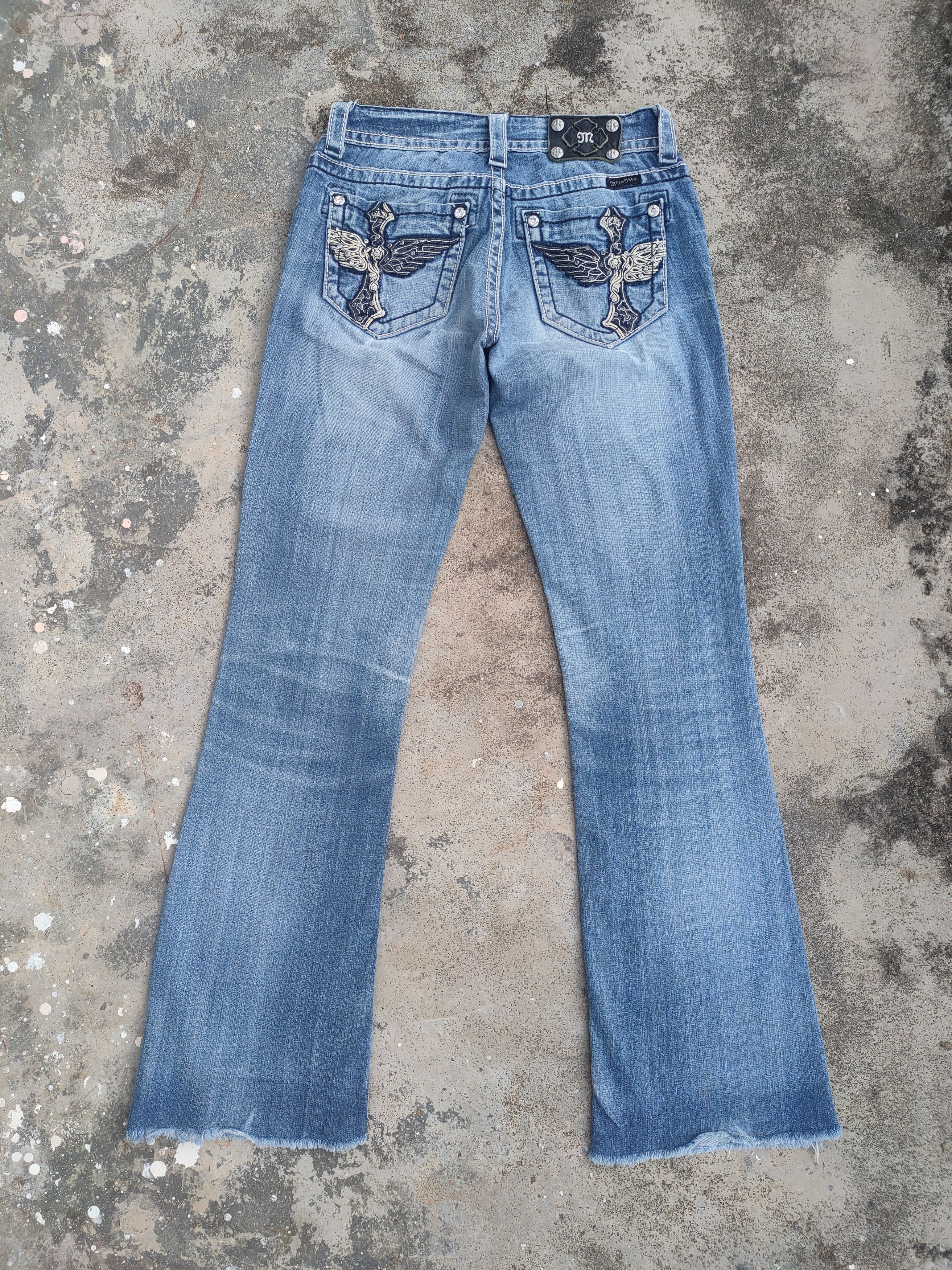 Japanese Brand VINTAGE FLARE WOMAN MISS ME WING JEANS DENIM PANTS Size US 29 - 1 Thumbnail