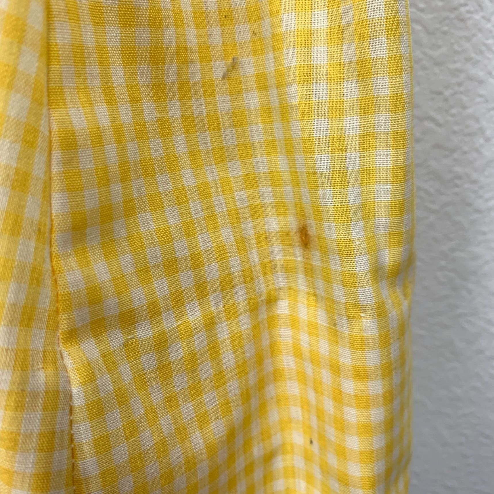 Vintage Vintage Smart Time Yellow White Gingham Plaid House Dress Chest 16.5" Adults Regular XS Yellow Womens 50s GoGo Mod House Dress Size XXL / US 16-18 / IT 52-54 - 7 Thumbnail