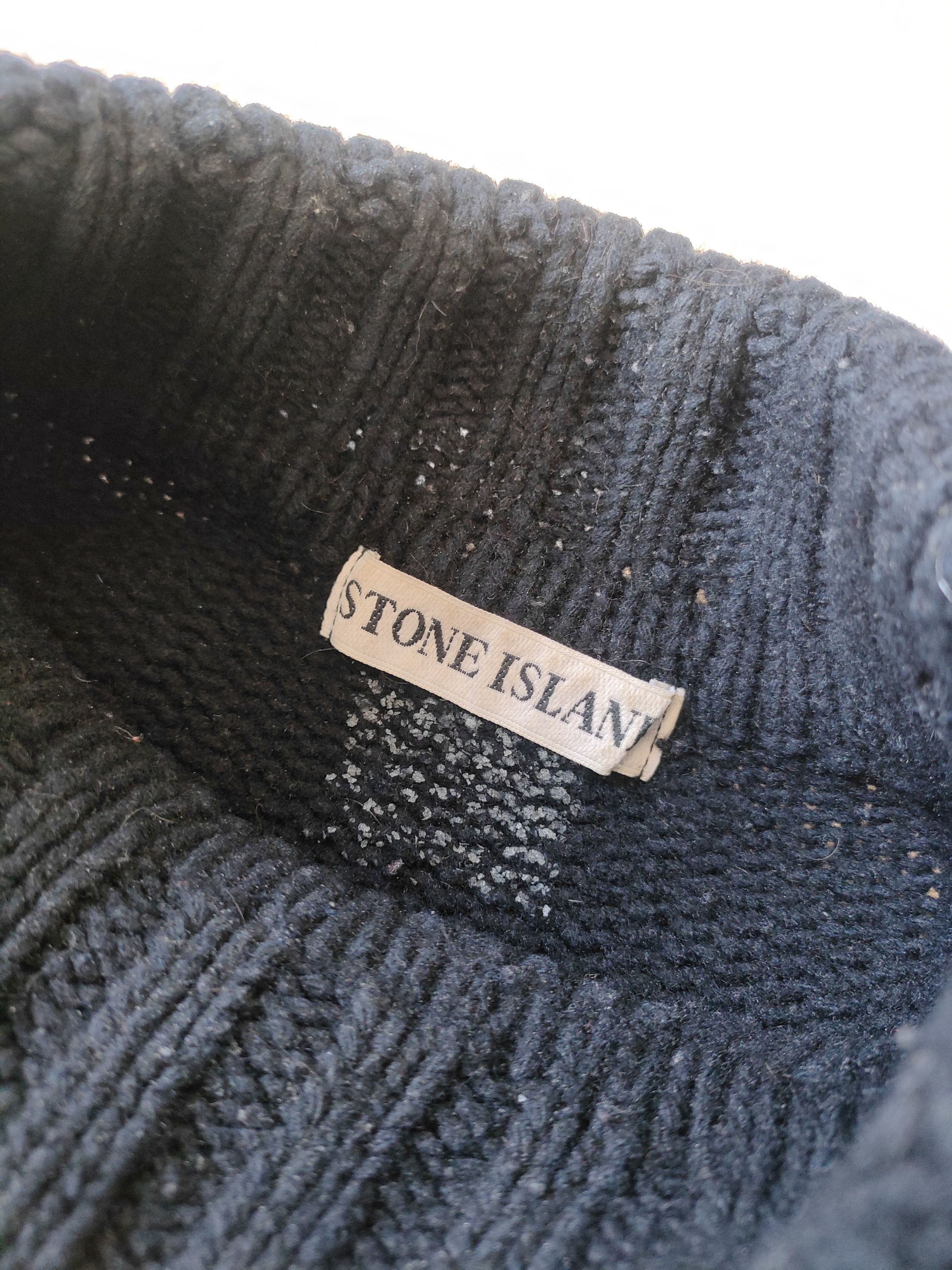 Stone Island 80s 90s Green Edge Stone Island Turtleneck Sweater Vintage Size US L / EU 52-54 / 3 - 3 Thumbnail