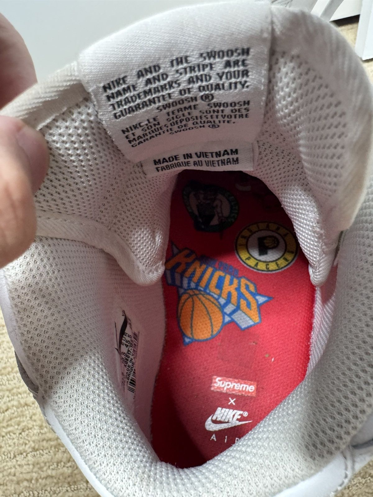 NBA × Nike × Supreme Nike Air Force 1 Supreme NBA Size US 11.5 / EU 44-45 - 7 Thumbnail