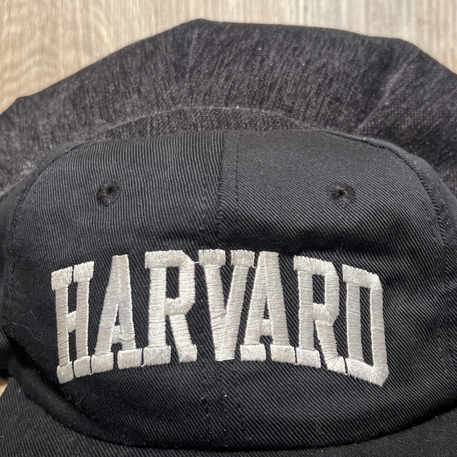 The Unbranded Brand Vtg Harvard Hat Snapback Black Spell Out 90s Hip Hop Prep Size US L / EU 52-54 / 3 - 3 Thumbnail
