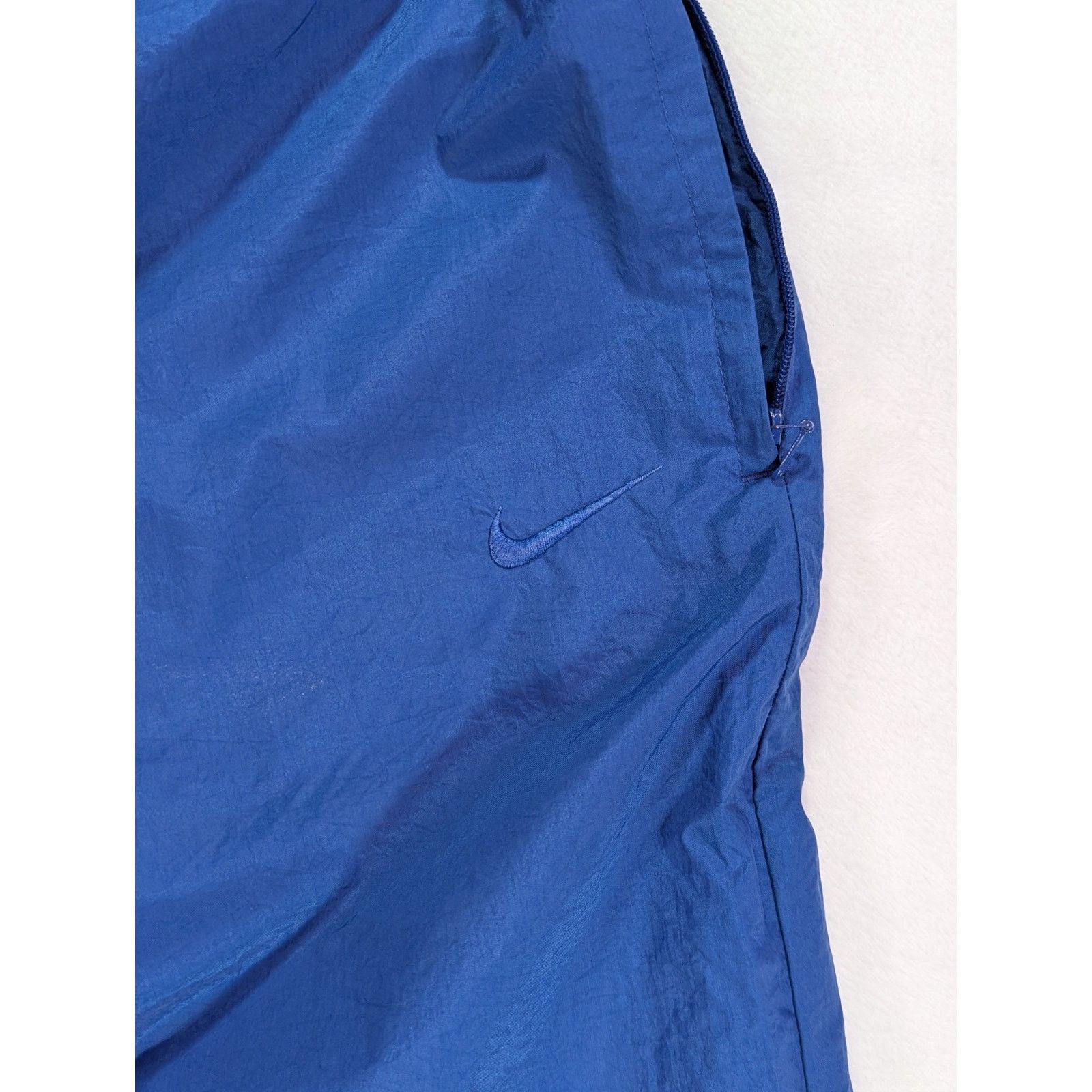 Nike Vintage 90s Nike Nylon Track Pants Royal Blue Women's M Size 26" / US 2 / IT 38 - 7 Thumbnail