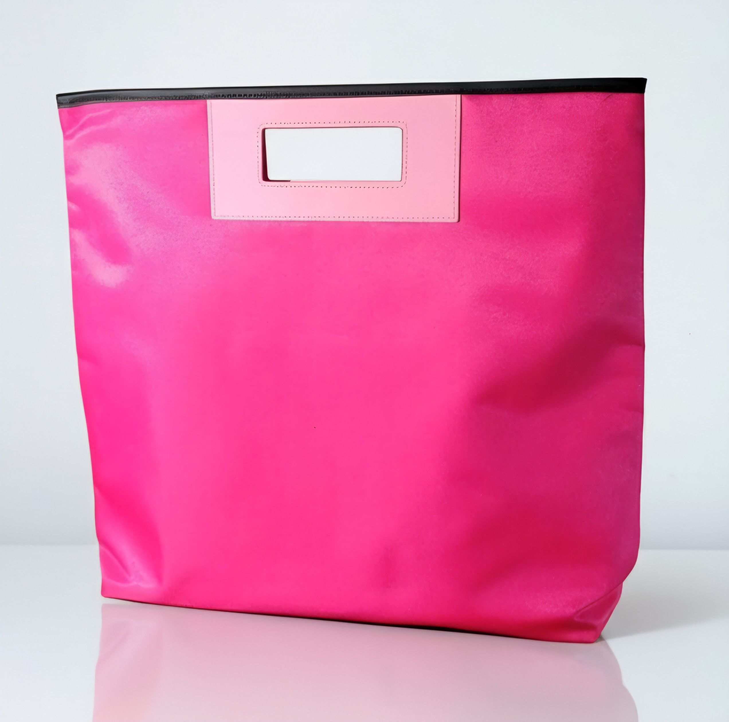 Other Clinique 16x14x3" NEW Large Hot Pink Tote Portfolio Bag Size ONE SIZE - 3 Thumbnail