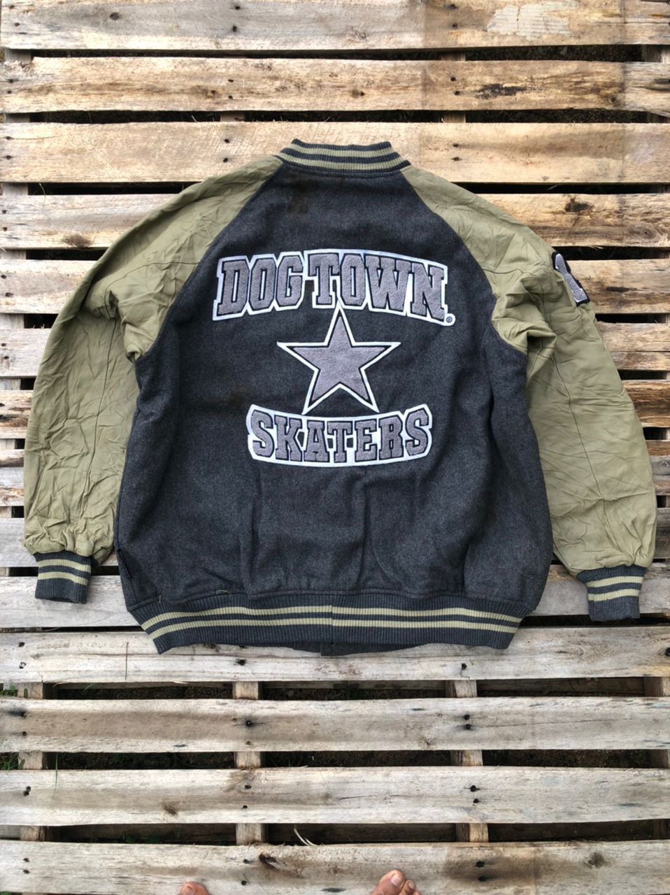Dogtown Vintage 90s Dogtown Skaters Leather Varsity Jacket Size US XL / EU 56 / 4 - 1 Thumbnail