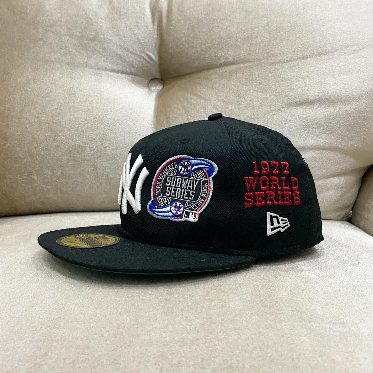New Era VTG NEW ERA NY 75th WORLD SERIES, 77 96 98 00 09 SNAPBACK Size ONE SIZE - 3 Thumbnail