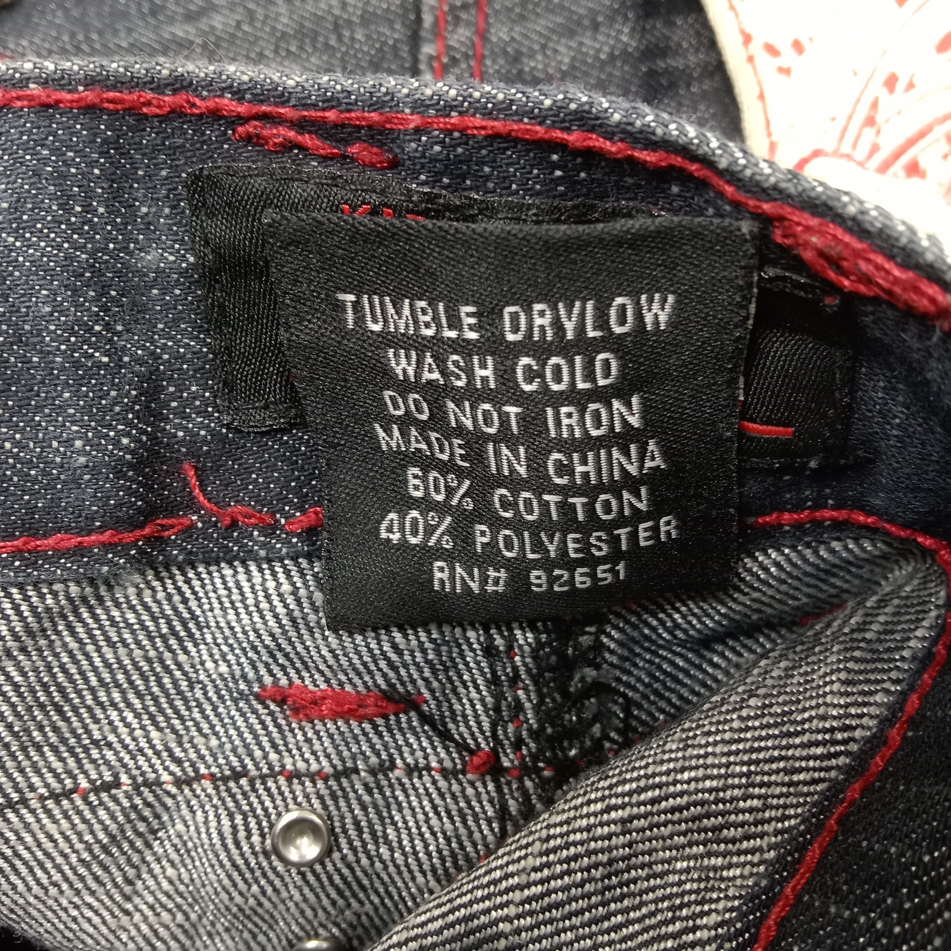 If Six Was Nine K.A.D. Japanese Streetwear Baggy Denim Jeans c235n2 Size US 34 / EU 50 - 15 Thumbnail