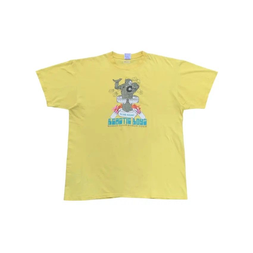 Pre-owned Band Tees Vintage 90's Beastie Boys In The Round World Tour Tshirt In Yellow