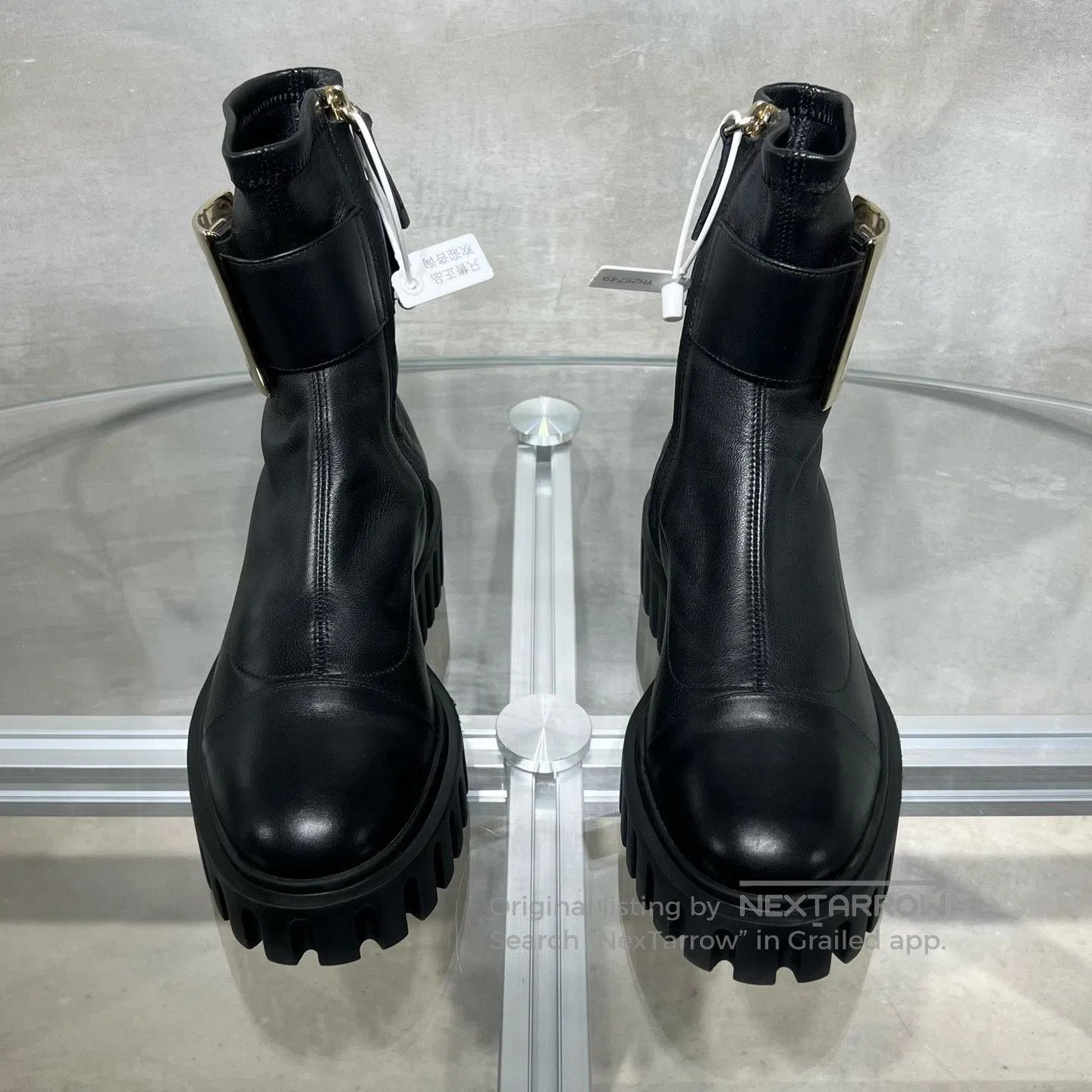 Roger Vivier Roger Vivier Metal buckle, sheepskin short boots Size US 4.5 / IT 34.5 - 2 Thumbnail