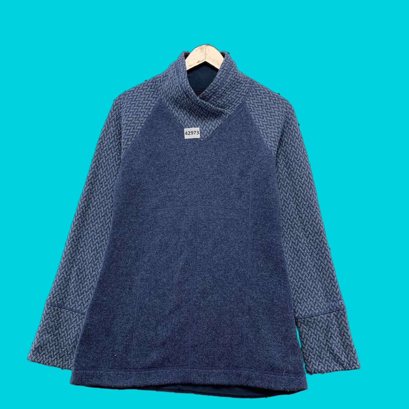 Marmot Marmot Wool Sweater Women Small Blue Long Sleeve Winter Outdoor Warm Size S / US 4 / IT 40 - 1 Thumbnail