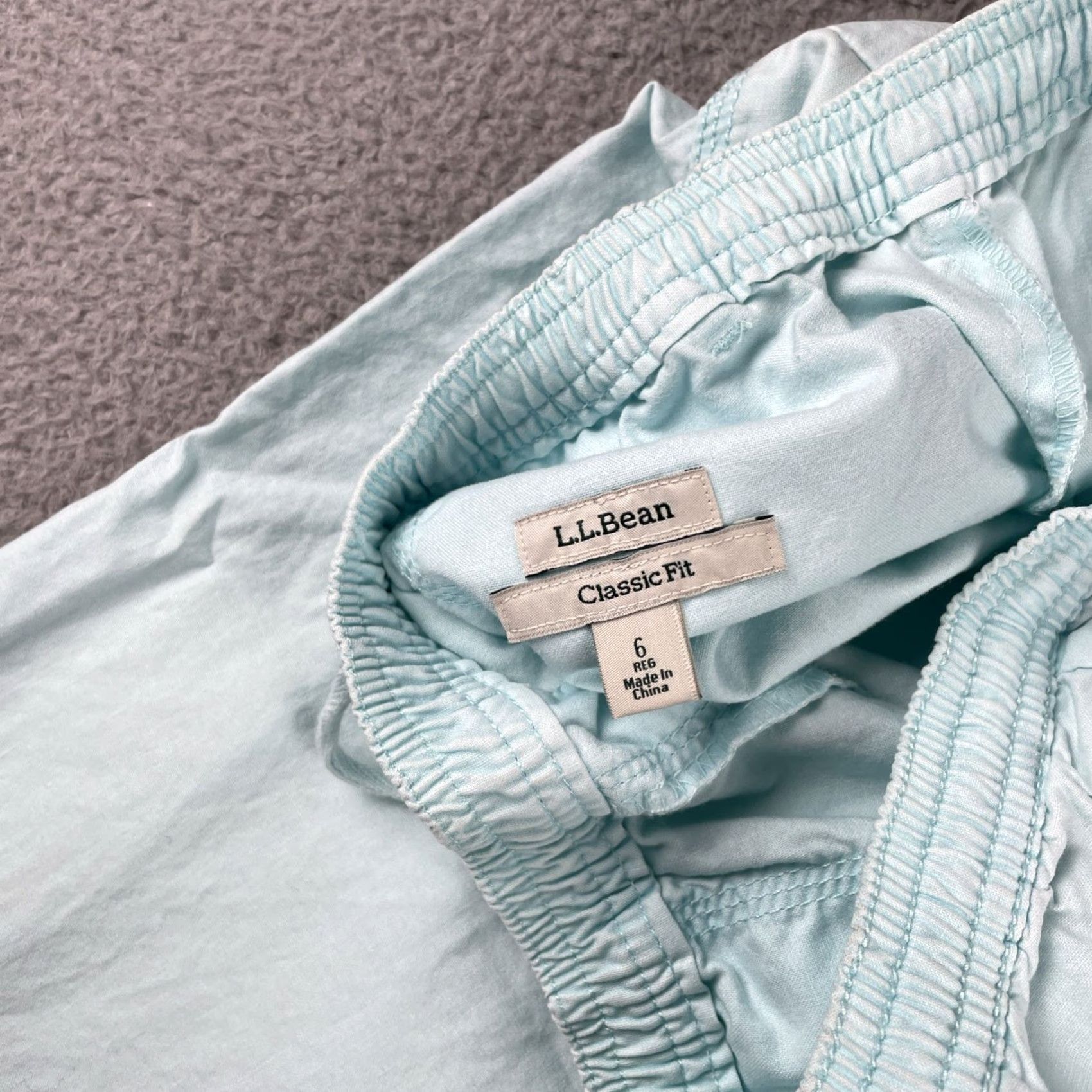 Vintage VINTAGE L.L. Bean Capri Pants Ladies 6 Classic Fit Drawstring Waist Pale Blue Size 28" / US 6 / IT 42 - 5 Thumbnail