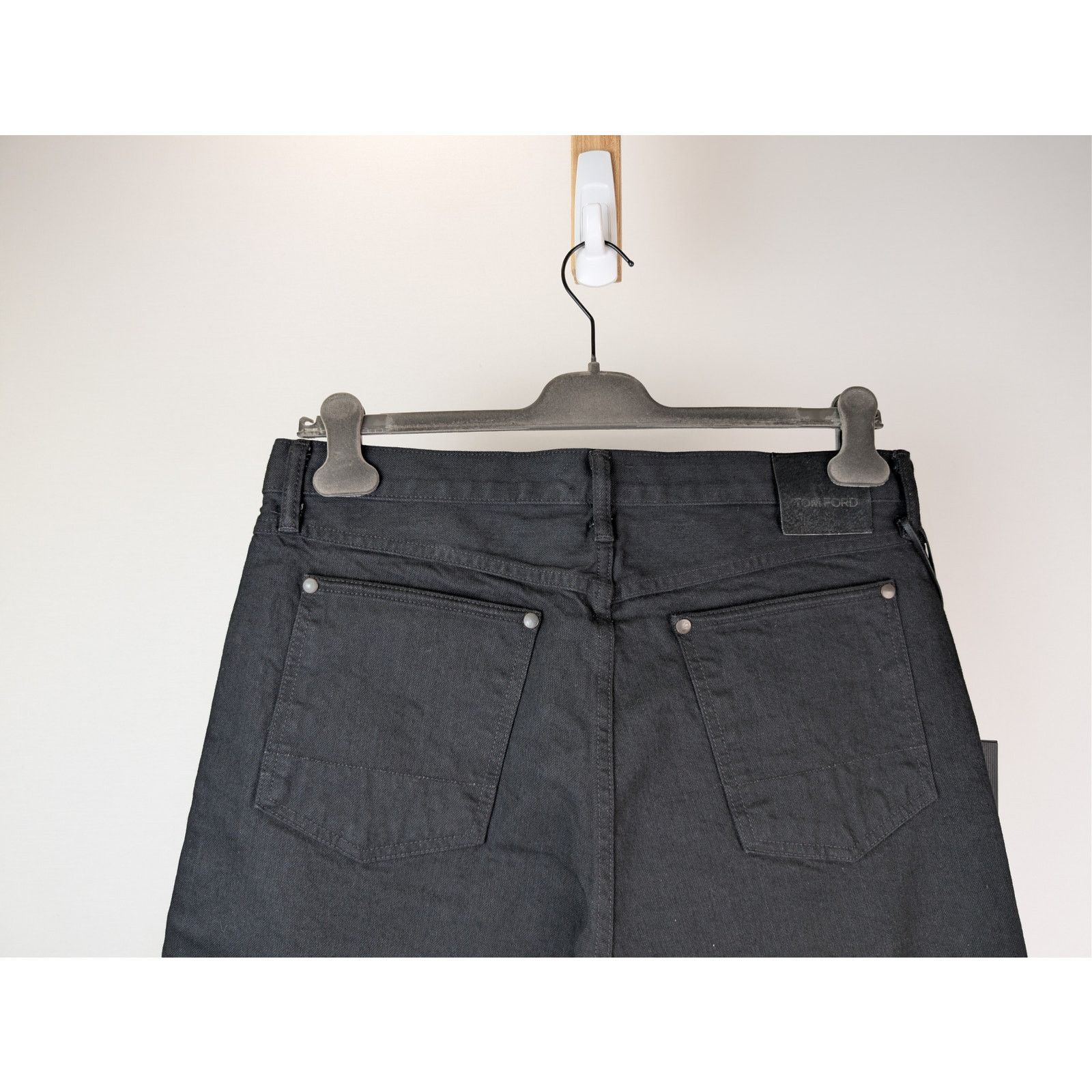 Tom Ford o1rshd1 Tapered Fit Denim Jeans in Black Size US 34 / EU 50 - 12 Thumbnail