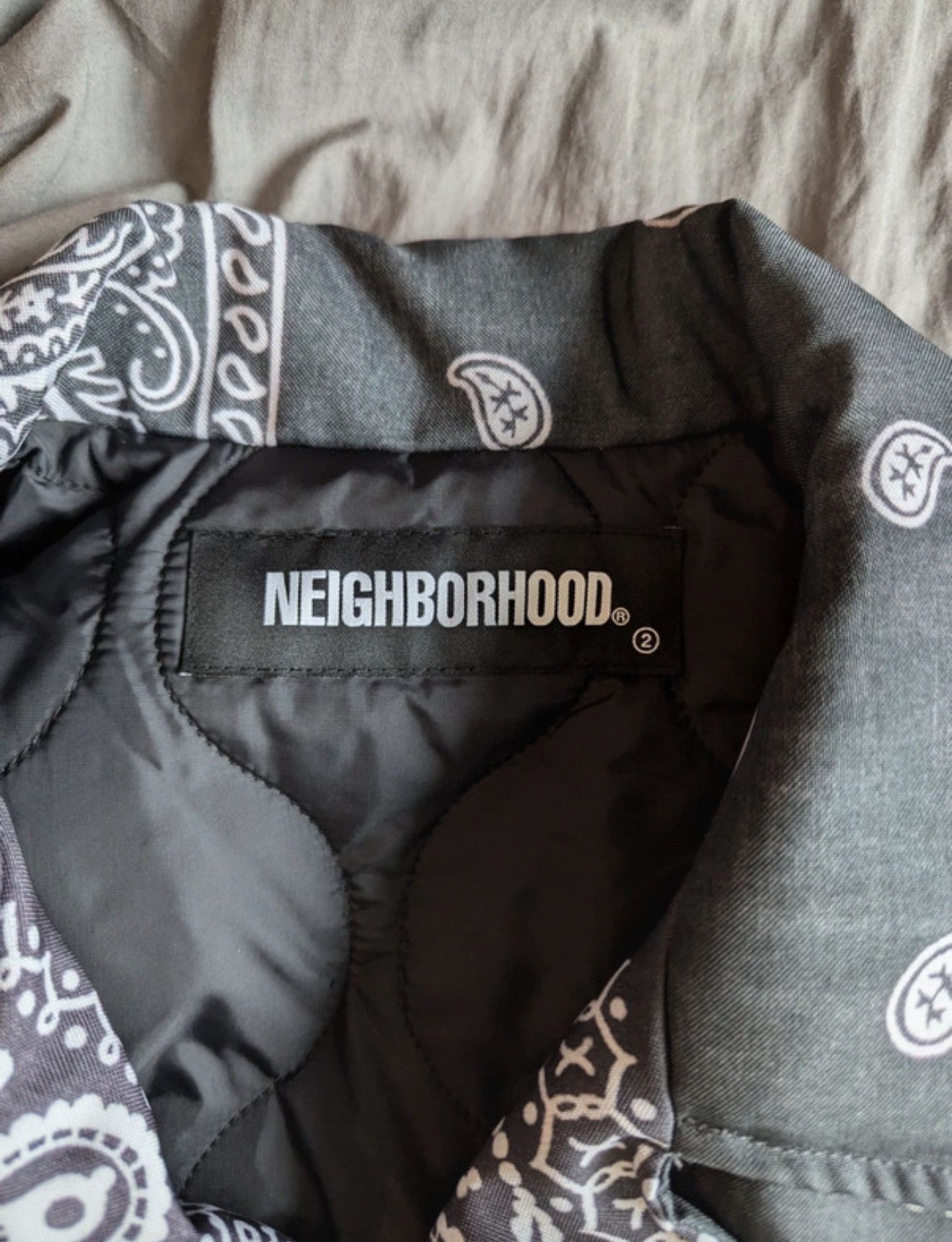 Neighborhood Neighborhood Biker Jacket Paisley/Bandana Print size 2 Size US M / EU 48-50 / 2 - 3 Thumbnail