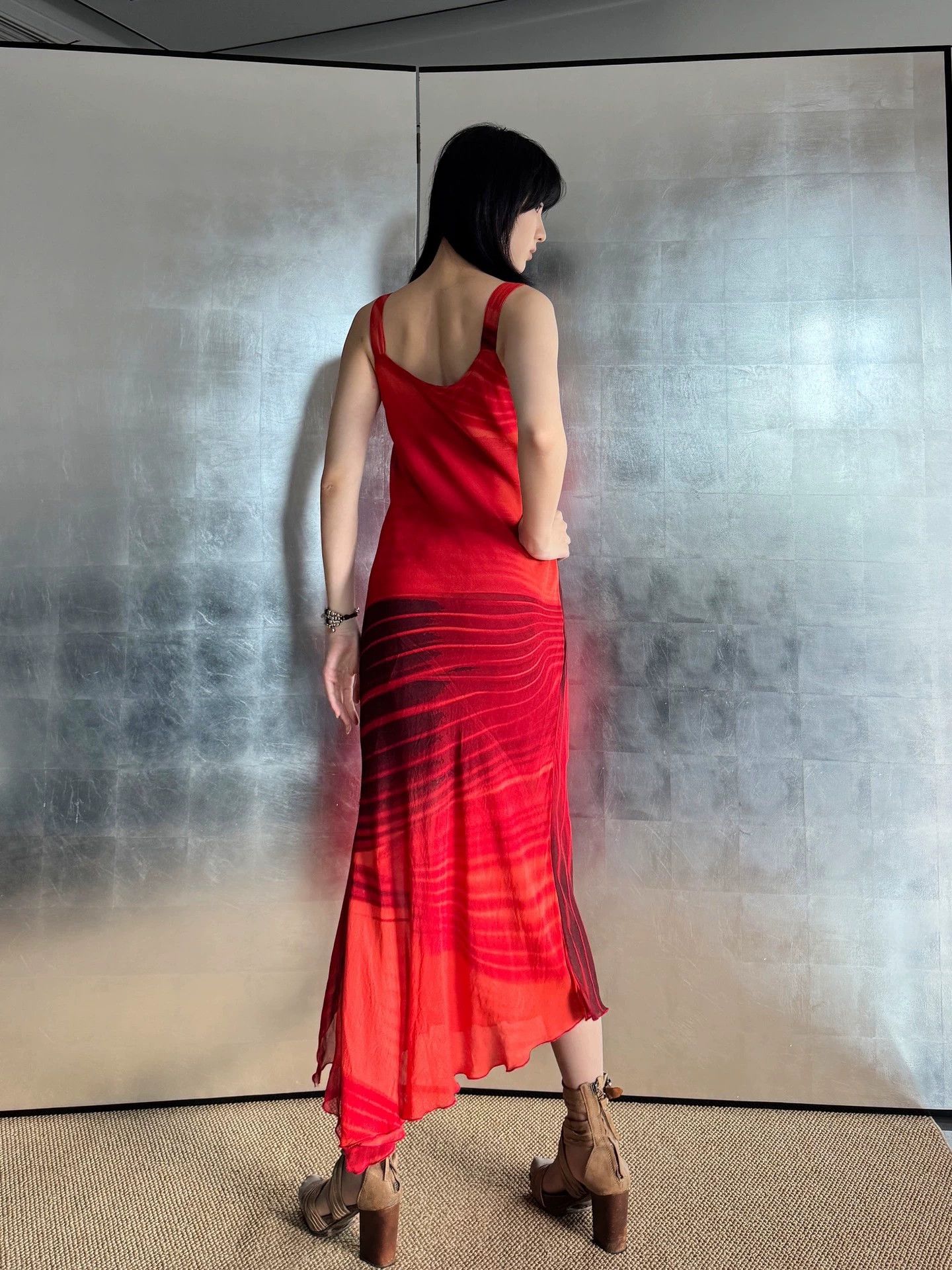 Vintage Vintage Italian Irregular Fishtail Stretchy Dress M Size M / US 6-8 / IT 42-44 - 6 Thumbnail