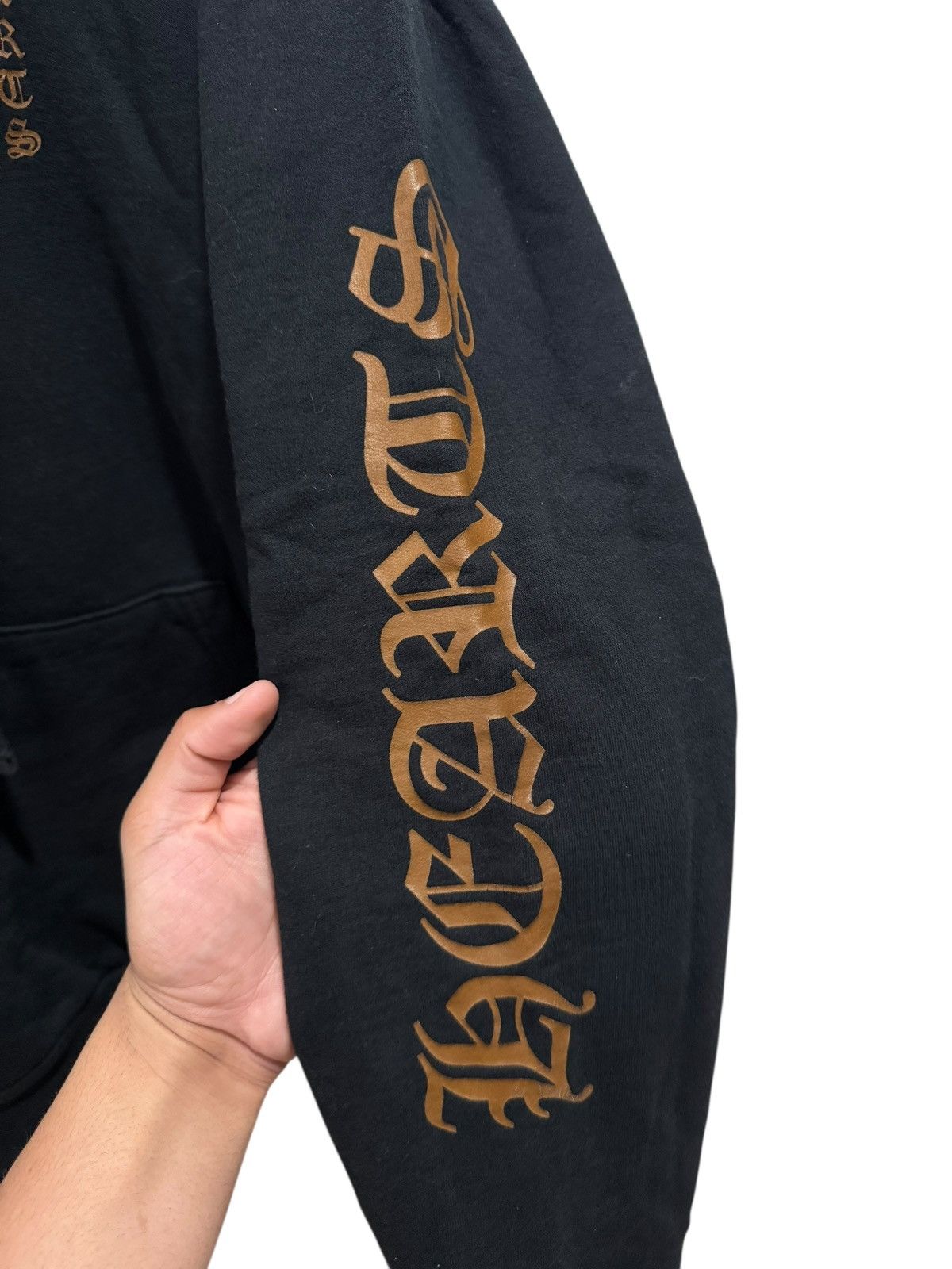 パーカー・フーディ Chrome Hearts Veal Logo FU Hoodie Black Brown