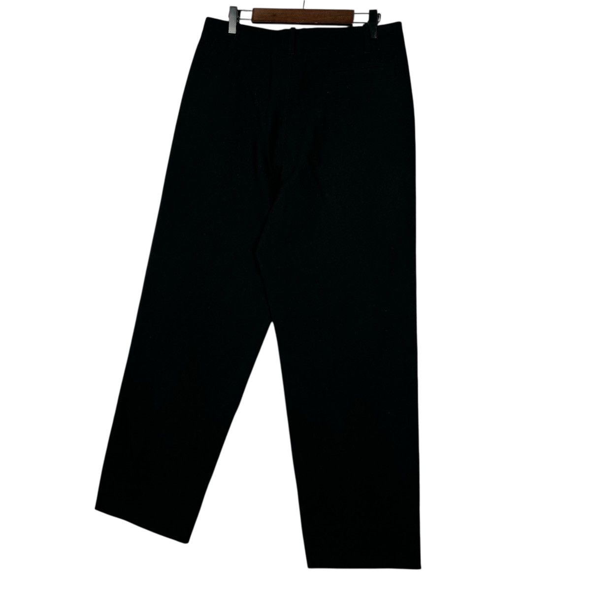 Giorgio Armani Vintage Giorgio Armani Wide Leg Trousers Black Wool Size US 31 - 13 Thumbnail