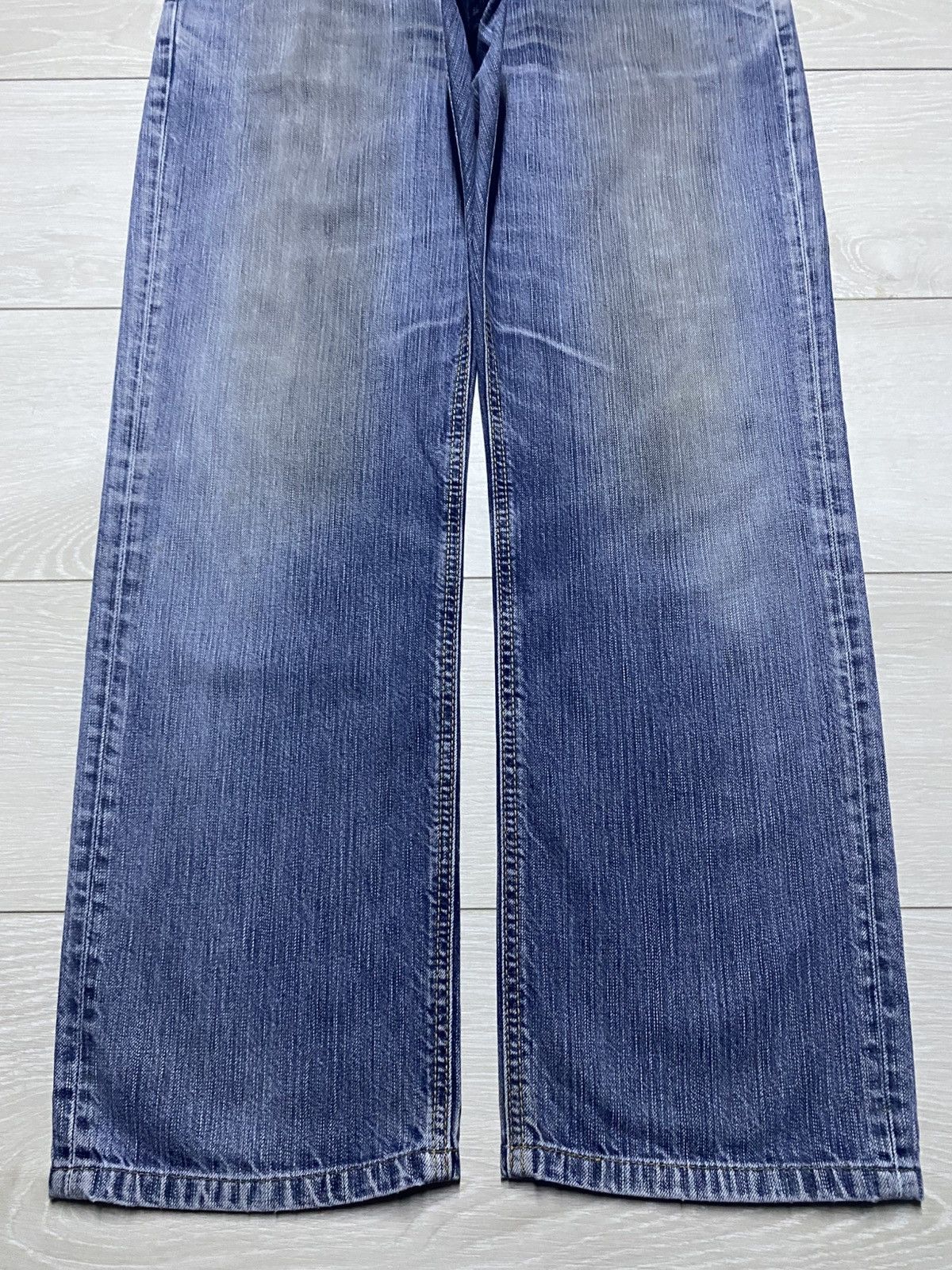 Edwin Vintage Edwin 503 Premium Grunge Distressed Loose Jeans Size US 33 - 5 Thumbnail