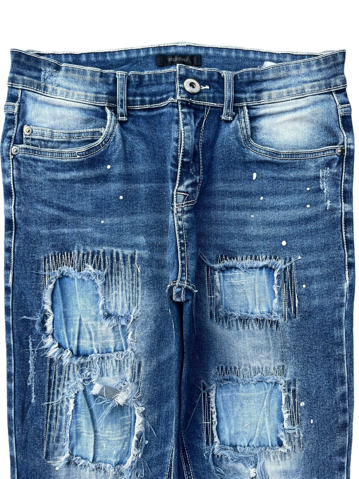 Japanese Brand Vintage Japanese Brand Barracuda Distressed Skinny Jeans Size US 29 - 3 Thumbnail
