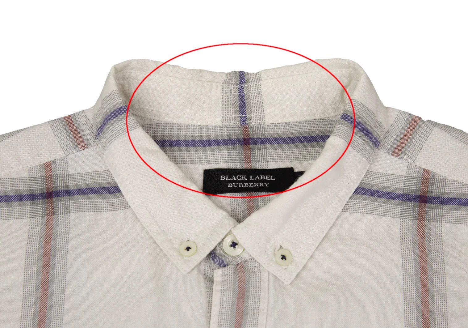 Burberry Check Button-Down Shirt in Light Gray with Check Pattern Size US M / EU 48-50 / 2 - 3 Thumbnail