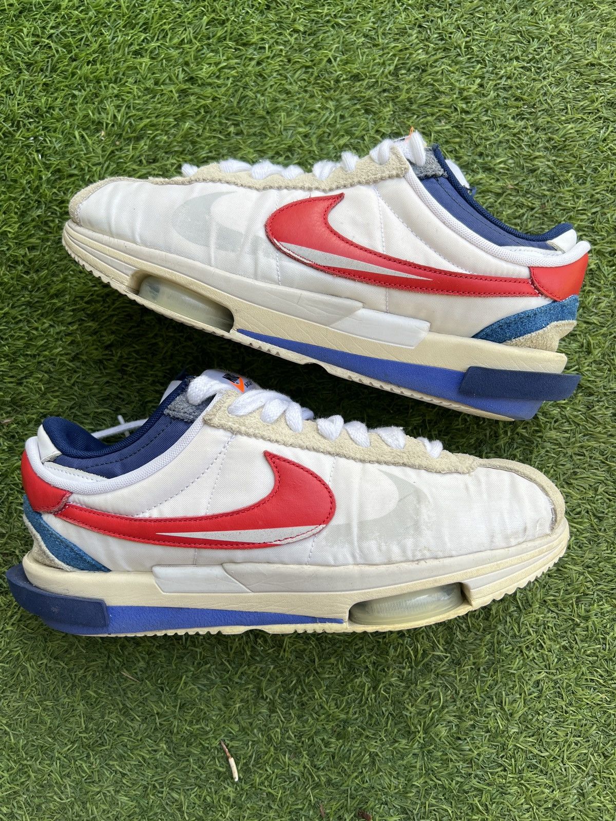 Nike × Sacai Nike x Sacai Zoom Cortez SP 'White Red' DQ0581-100 Size US 10.5 / EU 43-44 - 2 Thumbnail