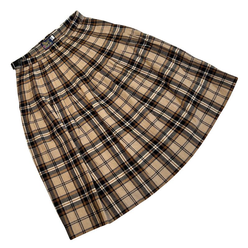 image of Vintage x Vivienne Westwood The London House (Uk) Tartan Schurwolle Tweed Kilt in Beige, Women's (S