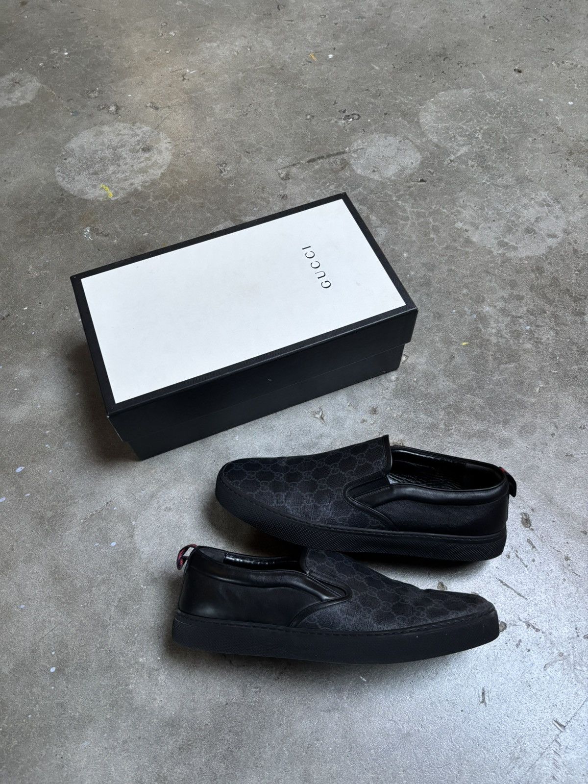 Gucci Gucci GG Supreme Slip-On Sneakers Size US 13 / EU 46 - 1 Thumbnail