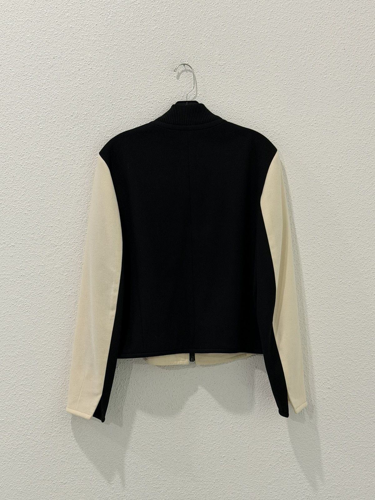 Akris Akris Punto Black & White Zip Up Wool Bomber Women’s US 8 Size M / US 6-8 / IT 42-44 - 3 Thumbnail