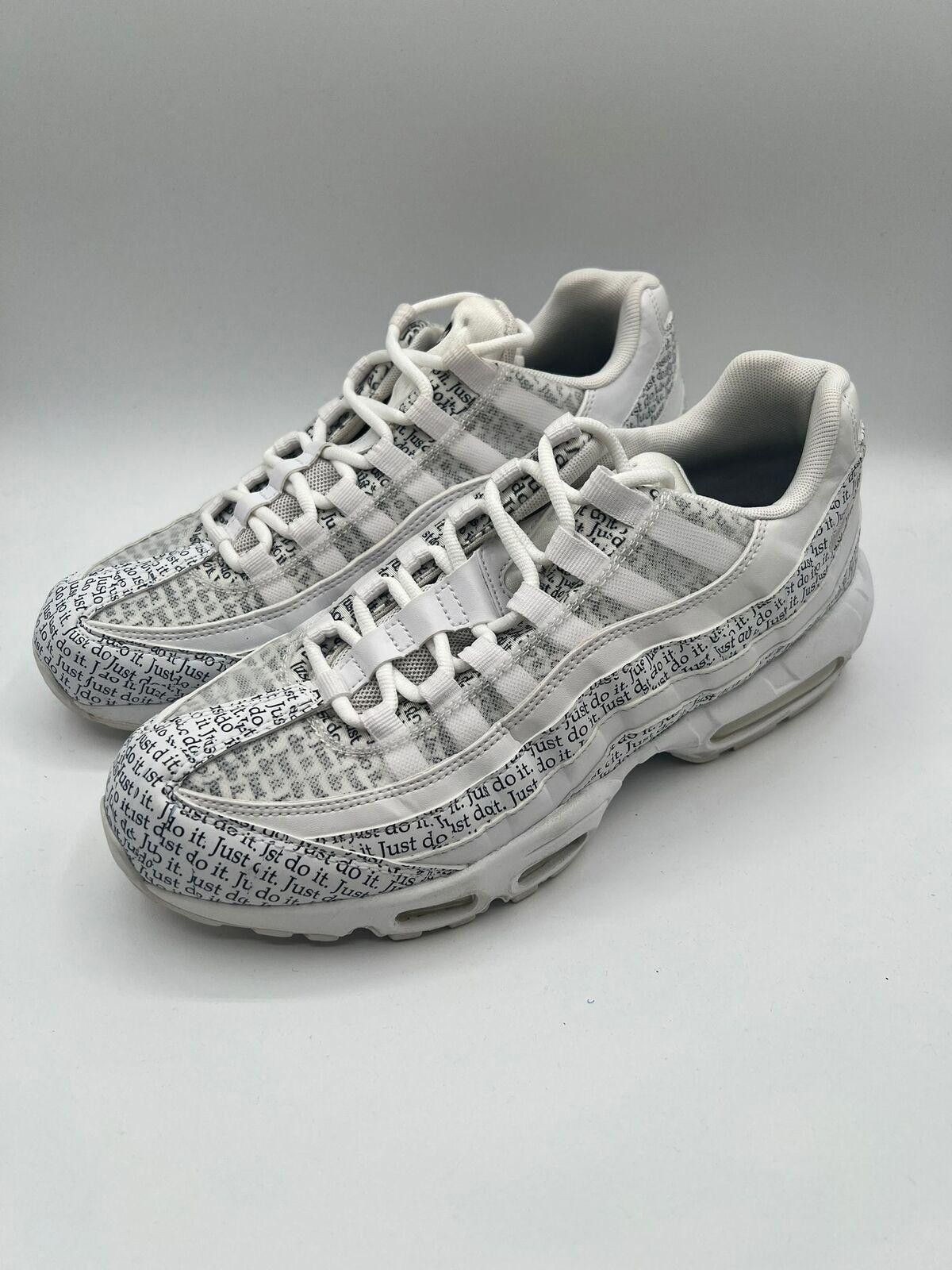 Nike Men's Air Max 95 Just Do It White AV6246-100 SZ 10 USED
