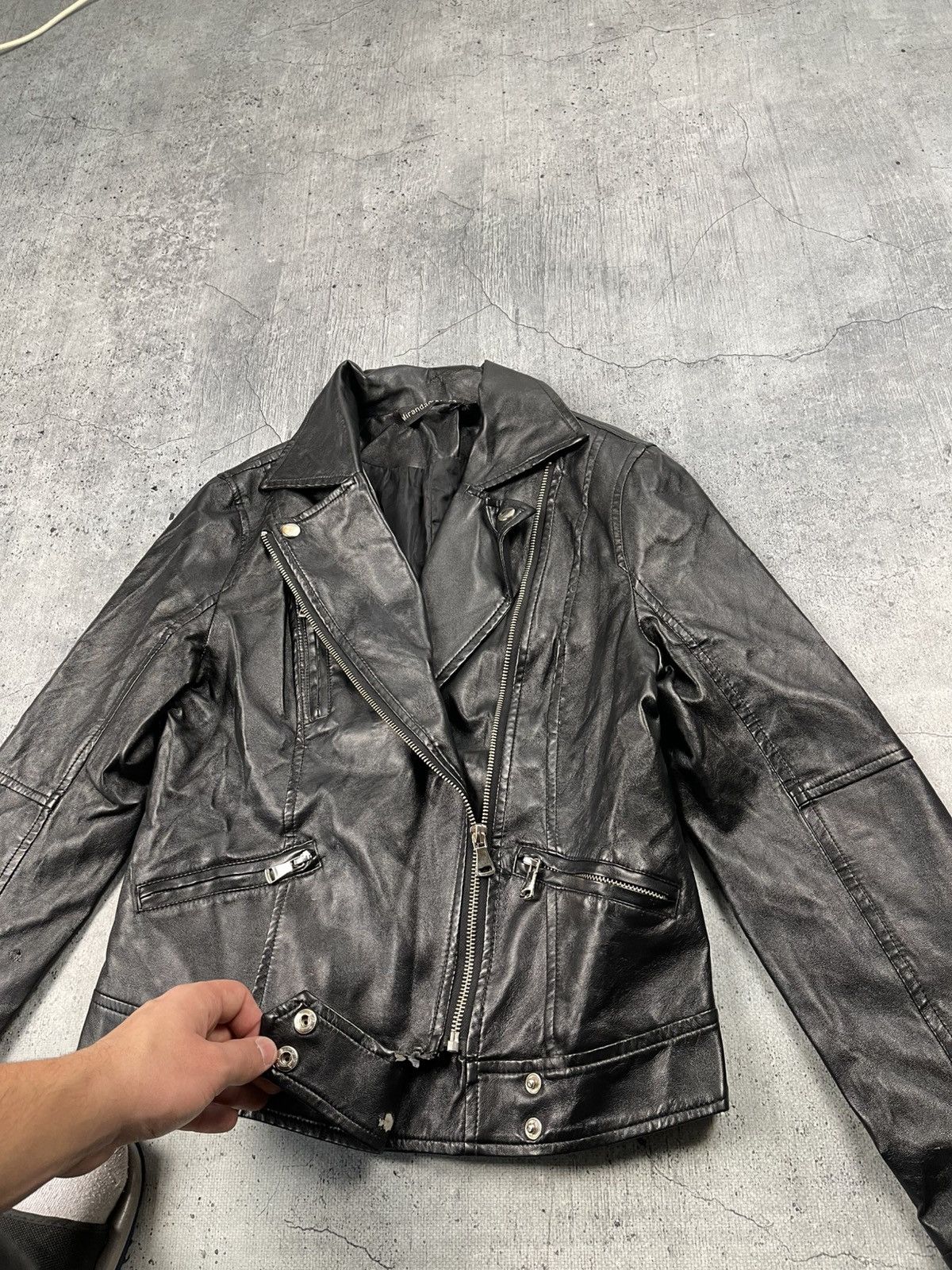 Japanese Brand 90s Bik Bok Leather Jacket Moto Racing Style Size L / US 10 / IT 46 - 8 Thumbnail