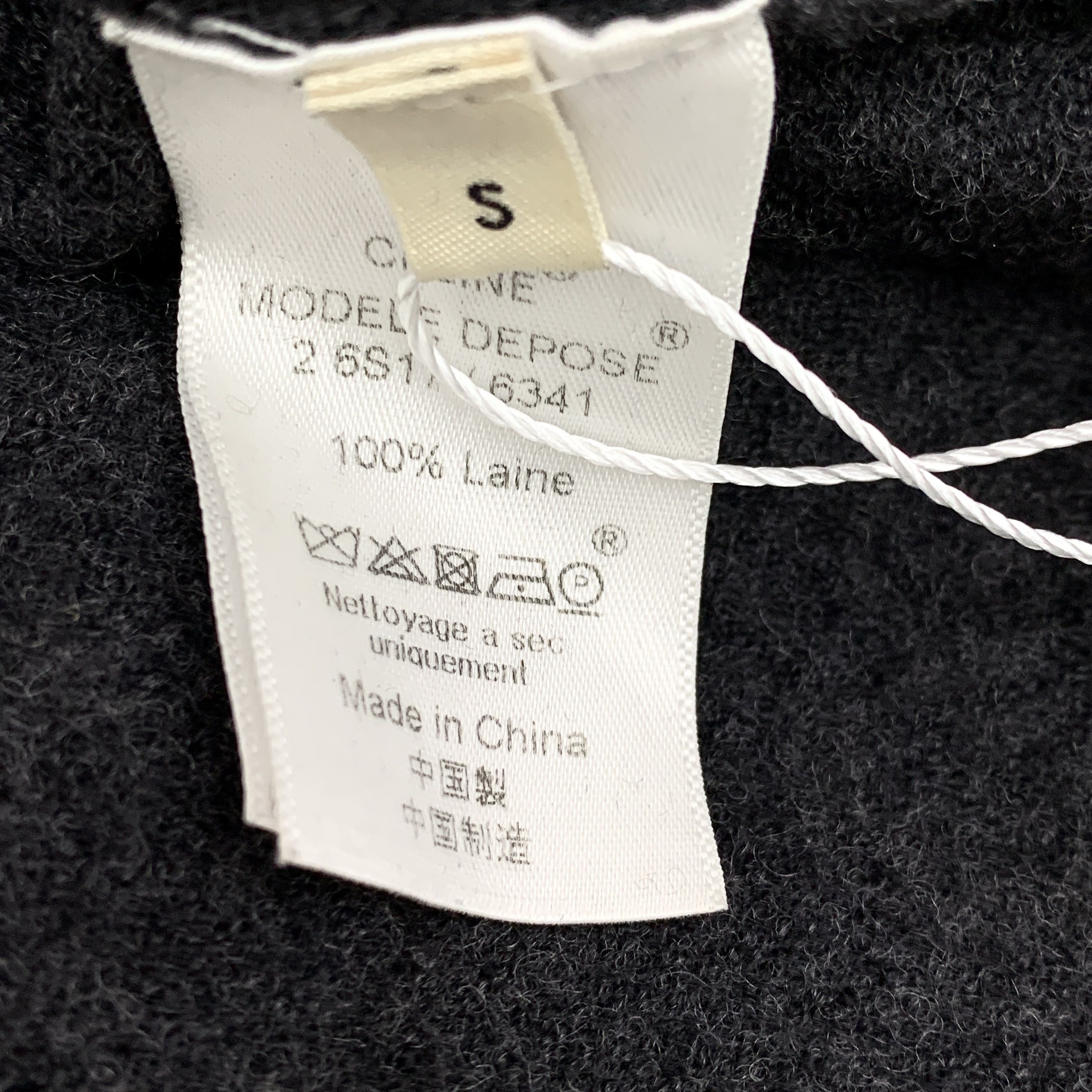 Celine Celine Crochet Embroidered Wool Knit Dress – Black (Size S) Size S / US 4 / IT 40 - 3 Thumbnail