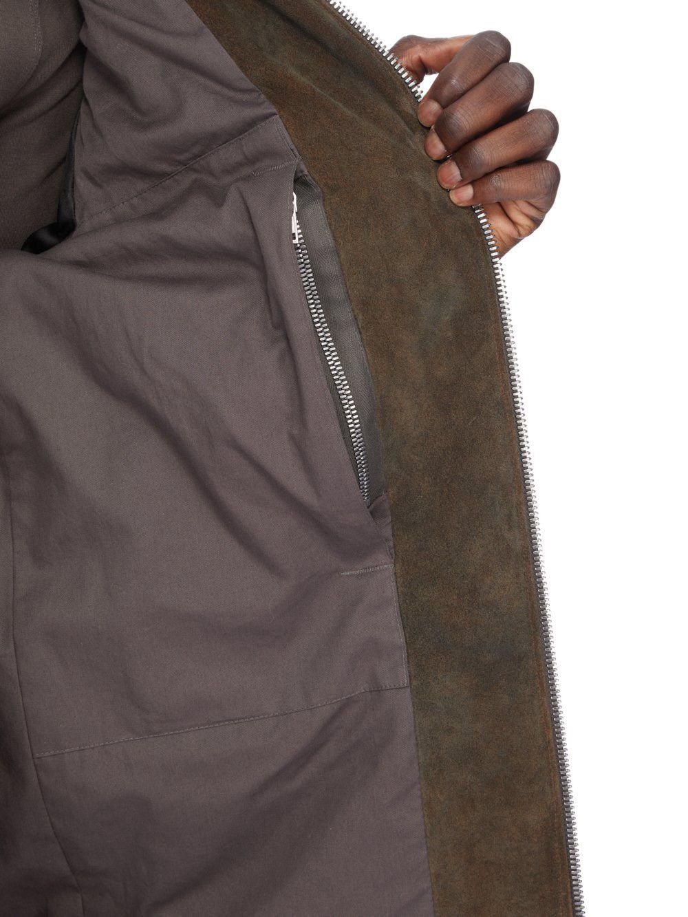 Rick Owens RICK OWENS FW25 CONCORDIANS RUNWAY BRAD JKT IN INDIGO SUEDE Size US L / EU 52-54 / 3 - 6 Thumbnail