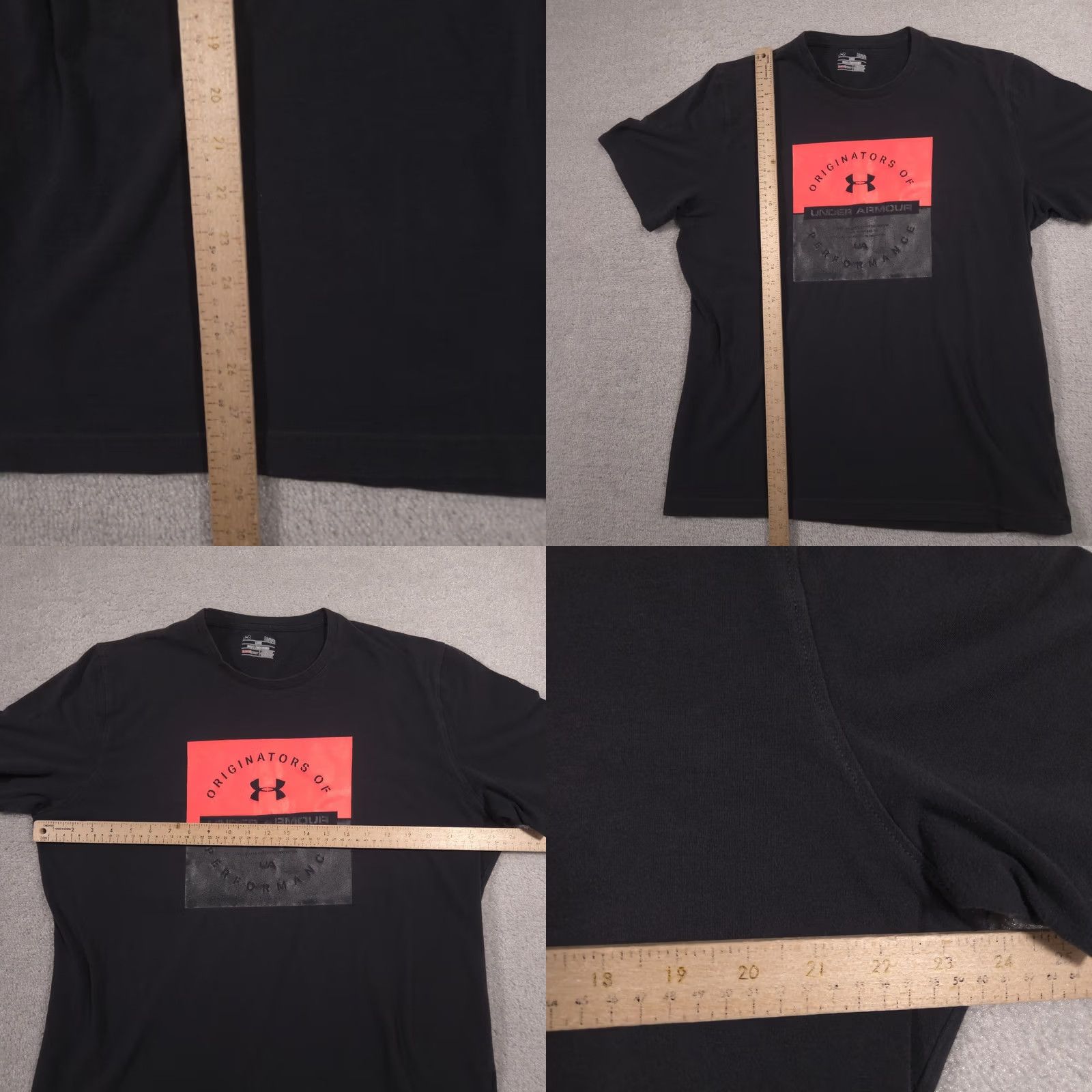 Under Armour Under Armour Shirt Mens Large Black Originators Of Performance Graphic Tee Loose Size US L / EU 52-54 / 3 - 8 Thumbnail