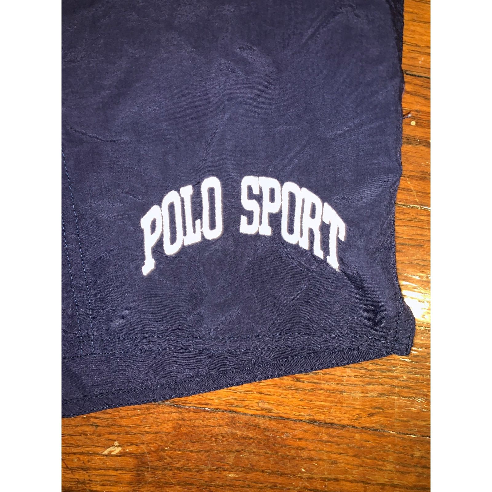 Polo Ralph Lauren × Vintage Vtg 90s Polo Sport Ralph Lauren Swim Trunks XL Navy Blue Size US 38 / EU 54 - 4 Thumbnail