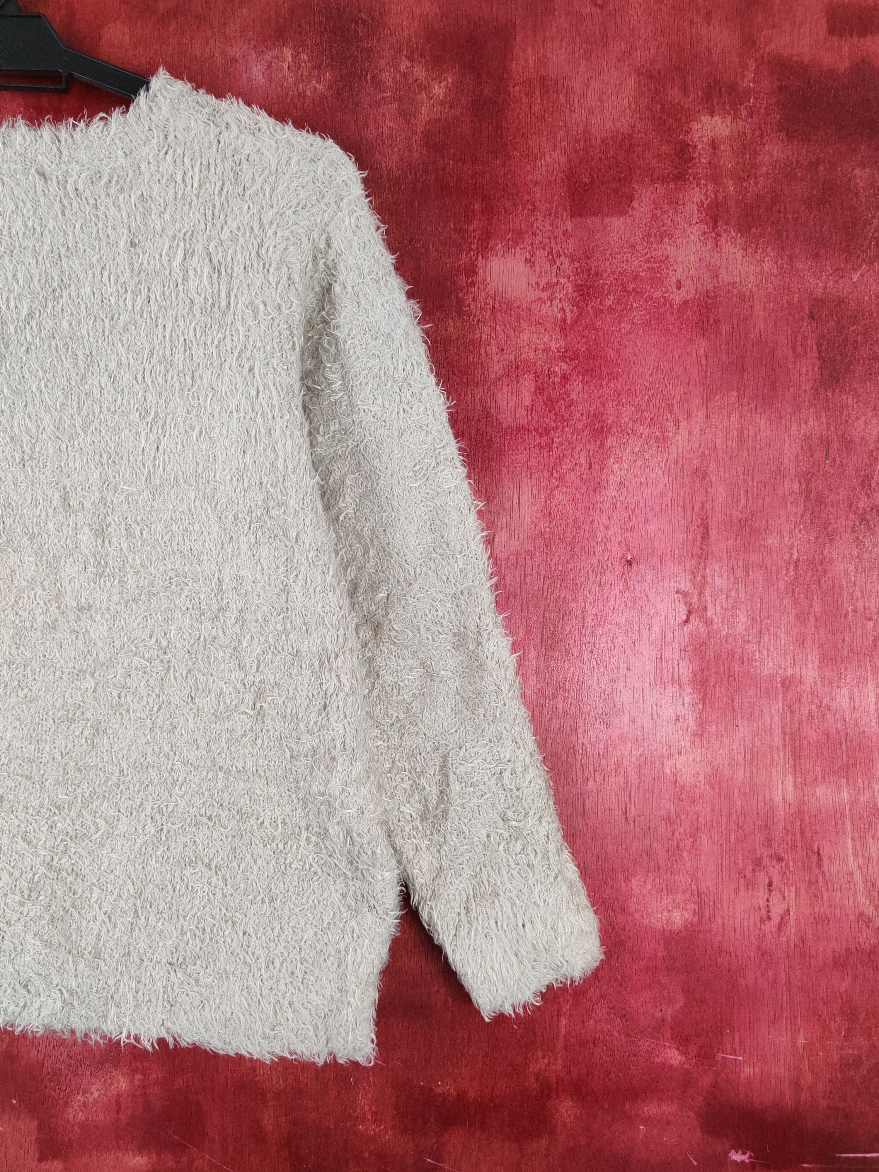 Japanese Brand × Vintage Chocol Raffine Robe Beige Fur Mohair Knitwear COOL DESIGN Size M / US 6-8 / IT 42-44 - 9 Thumbnail