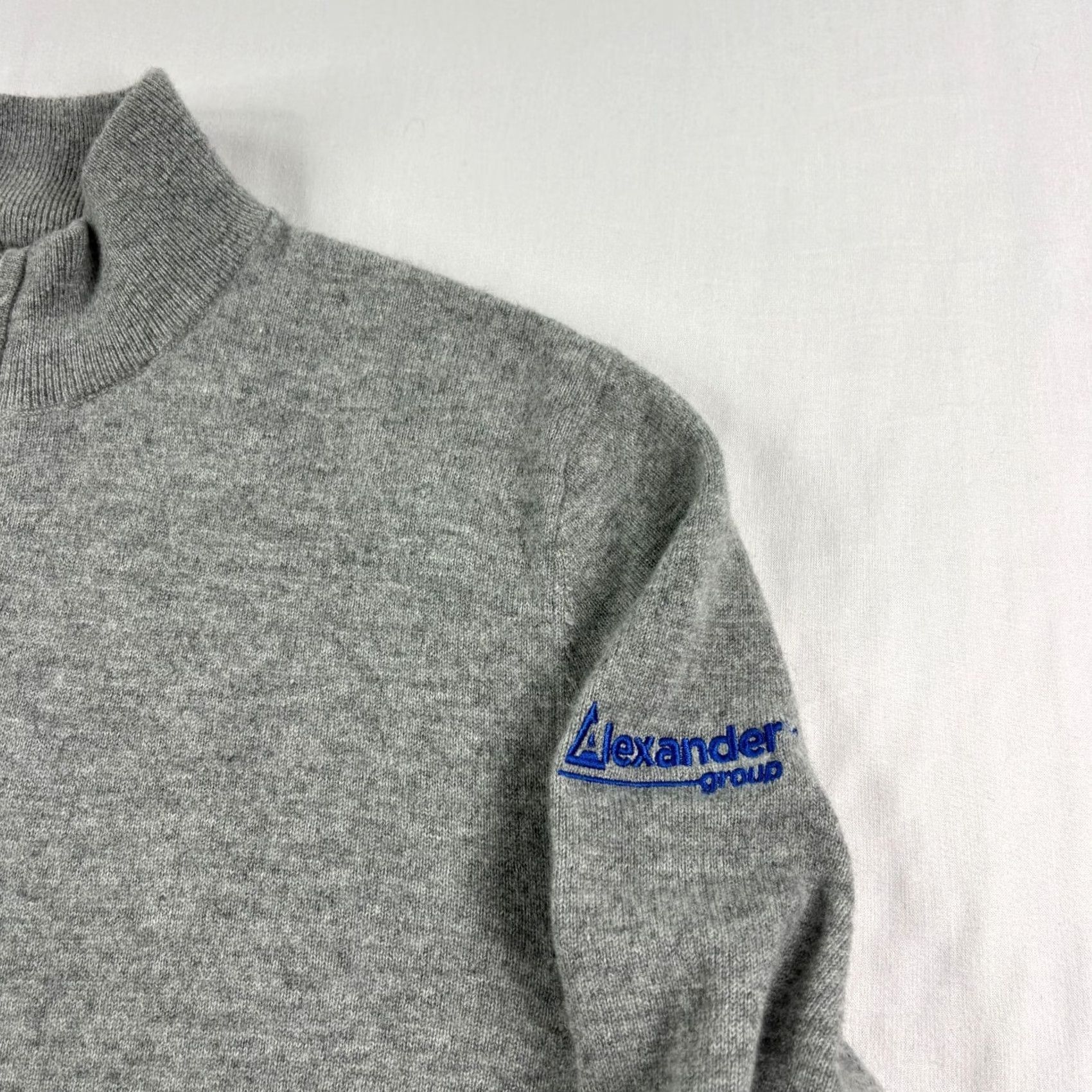 Quince Quince 100% Cashmere Sweater Mens Large Gray 1/4 Zip Pullover Stretch Size US L / EU 52-54 / 3 - 2 Thumbnail