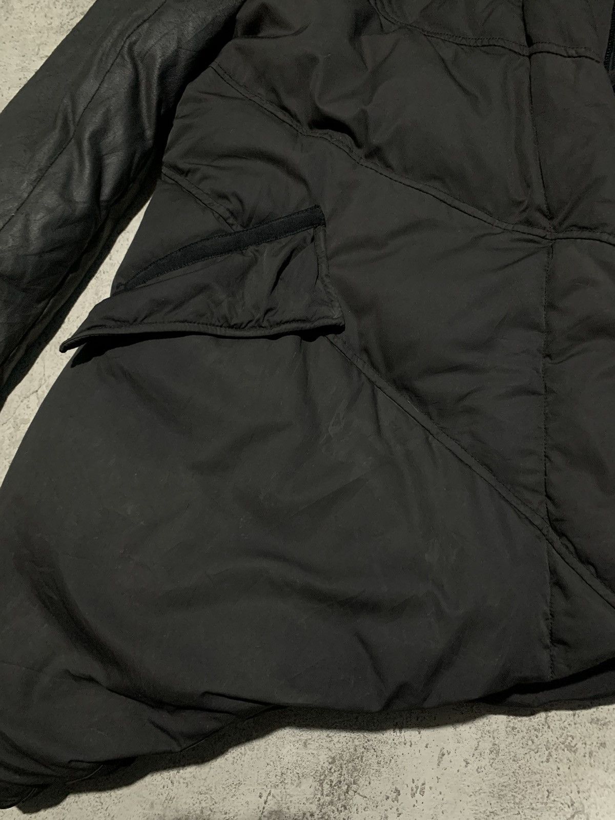 Ekam Unknown asymmetrical puffer jacket with lambskin sleeve Size US S / EU 44-46 / 1 - 9 Thumbnail