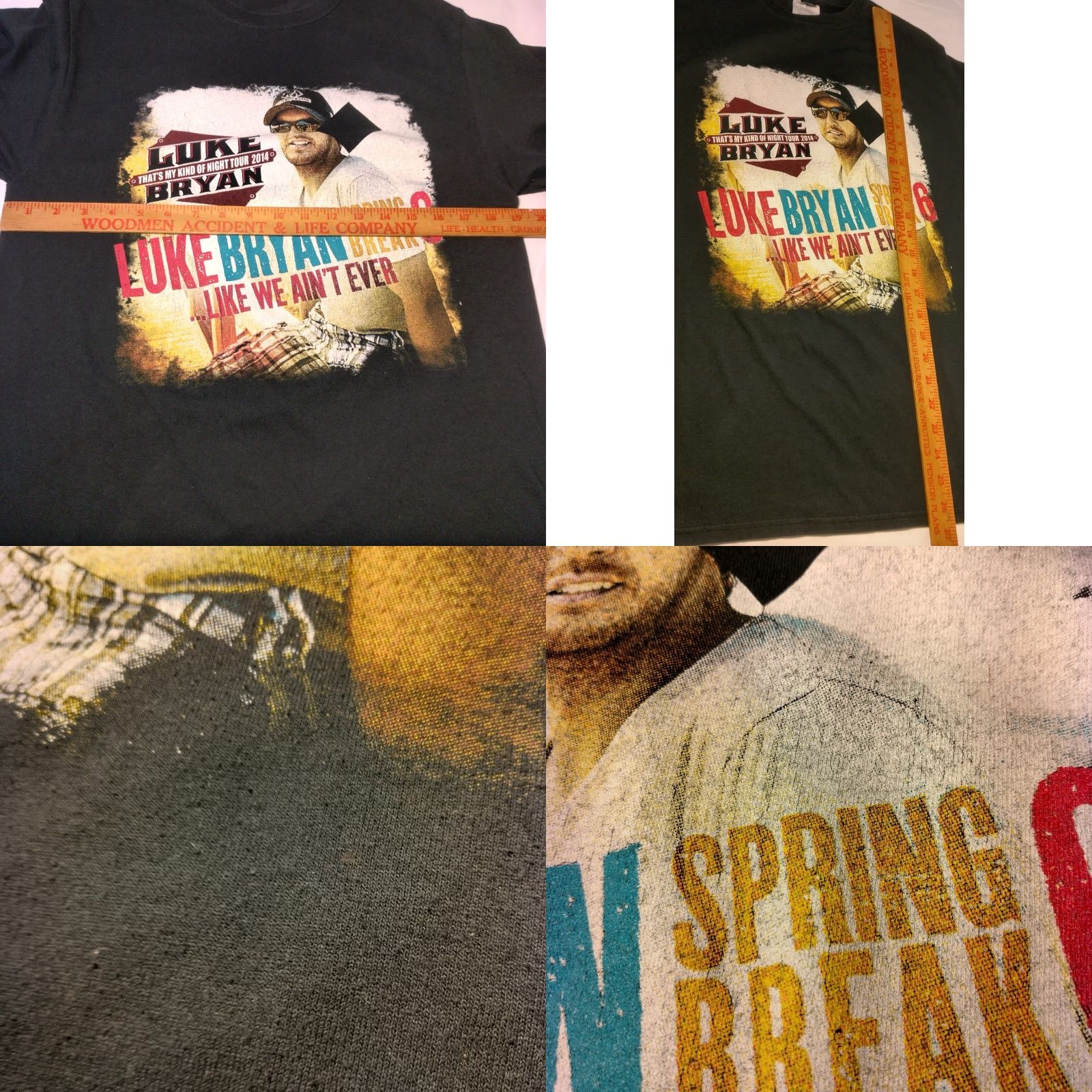 Vintage Luke Bryan Dierks Bentley Tour Shirt Men M Black 2010s Concert Country Music Mens Shirt Size US M / EU 48-50 / 2 - 8 Thumbnail